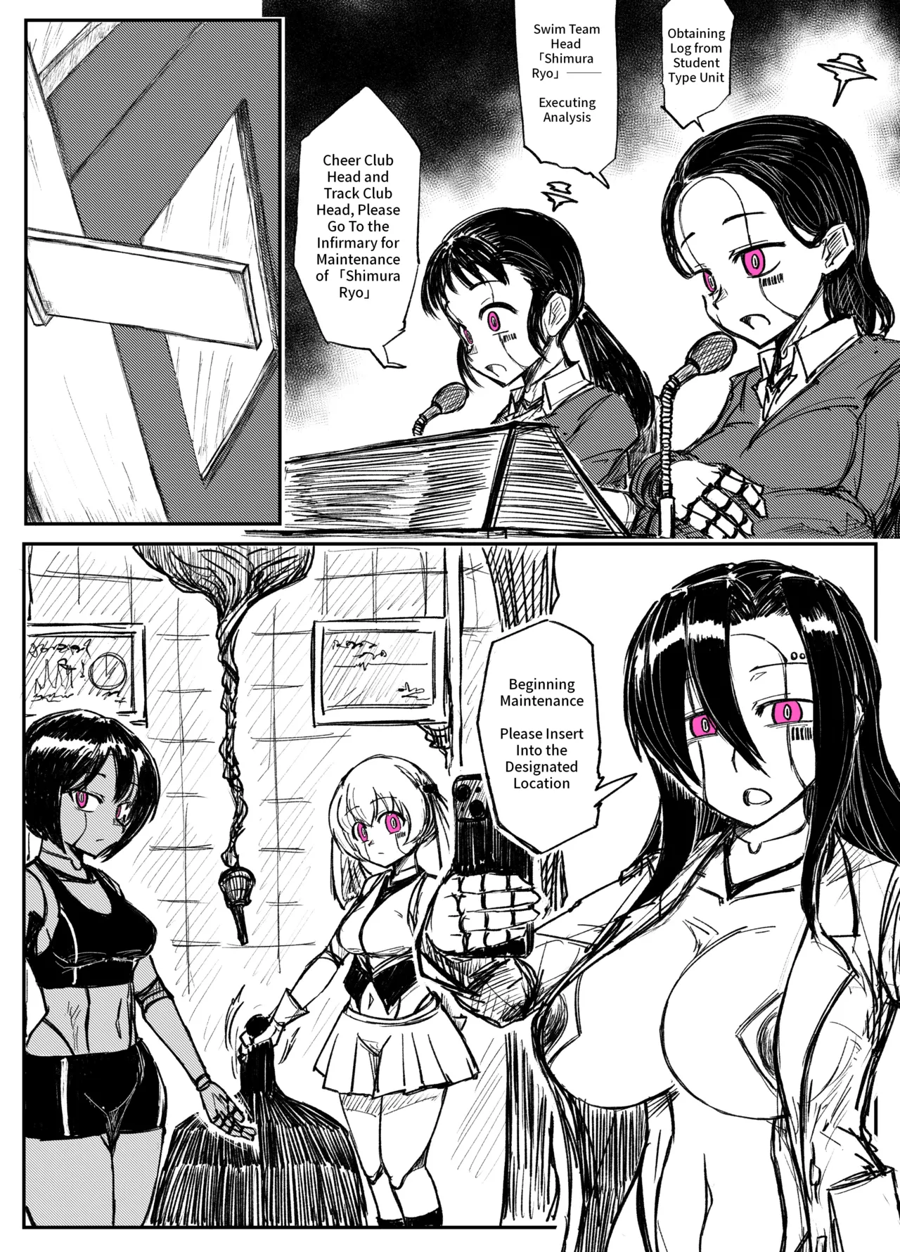 [Tousyoku]Girls School Mechanization Manga 1-7[English] Page 9