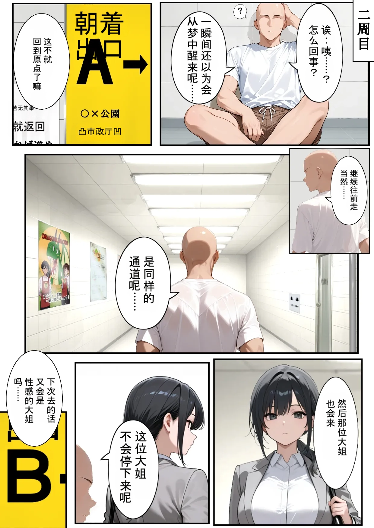[Dainikken]H Ban Deguchi Mitsuketa Ihen ga Ero Sugite Modorenai | H号出口 发现的异常太色情回不去了[Chinese] [AI Generated] Page 15