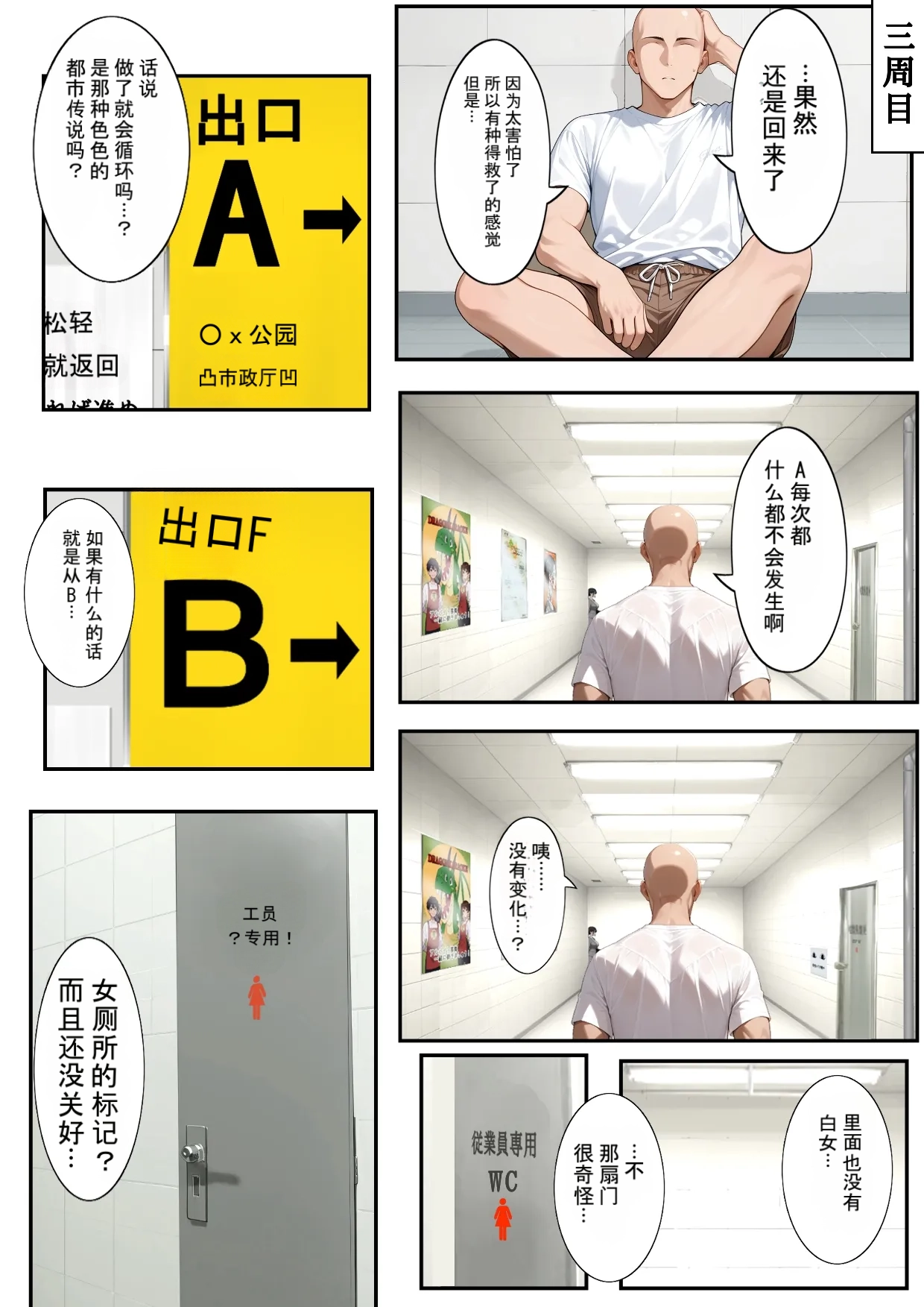 [Dainikken]H Ban Deguchi Mitsuketa Ihen ga Ero Sugite Modorenai | H号出口 发现的异常太色情回不去了[Chinese] [AI Generated] Page 22