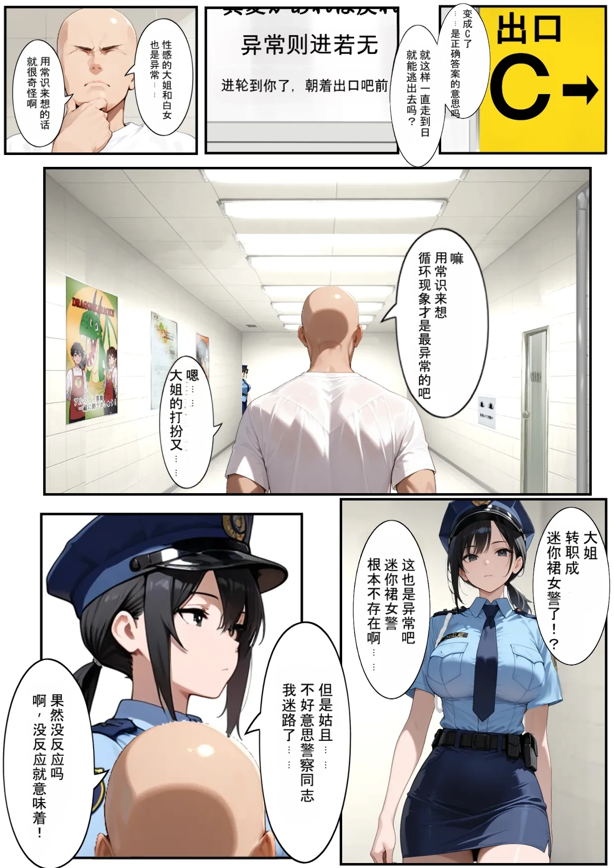 [Dainikken]H Ban Deguchi Mitsuketa Ihen ga Ero Sugite Modorenai | H号出口 发现的异常太色情回不去了[Chinese] [AI Generated] Page 26
