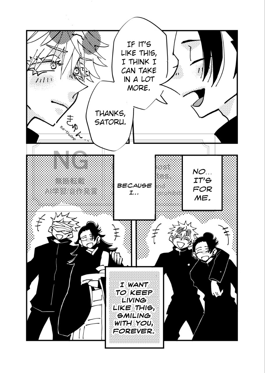 [61 (61log)]A Story Where Gojo Somehow Ends Up Going Back to the Past, Tries His Absolute Best Through All the Chaos, and Ends Up Happy with Geto(Jujutsu Kaisen) Page 20