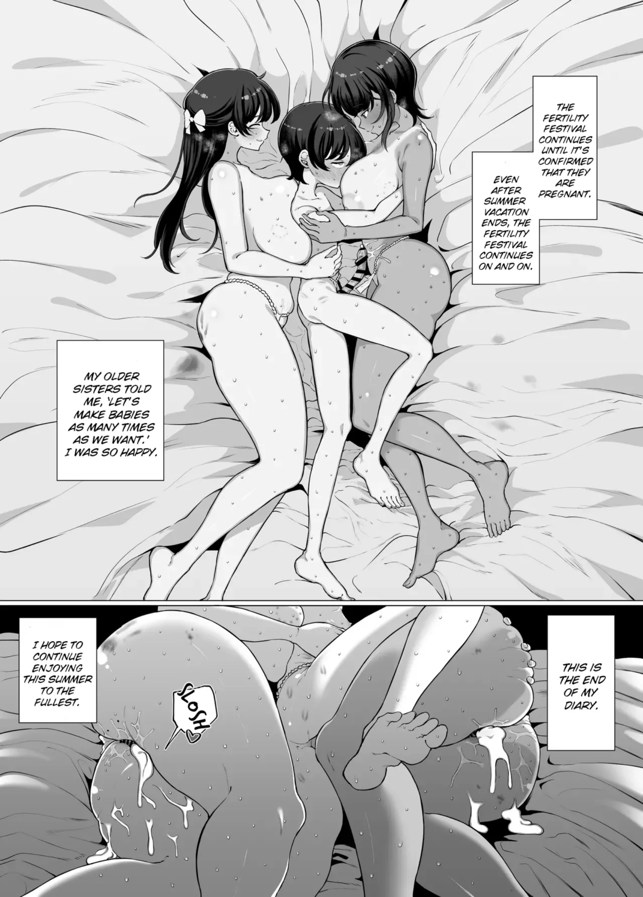 [Gyoumuyou Jiga]Boku to Onee-chan-tachi no Kozukuri Nikki. | Baby-Making Diaries with Big Sisters[English] Page 40