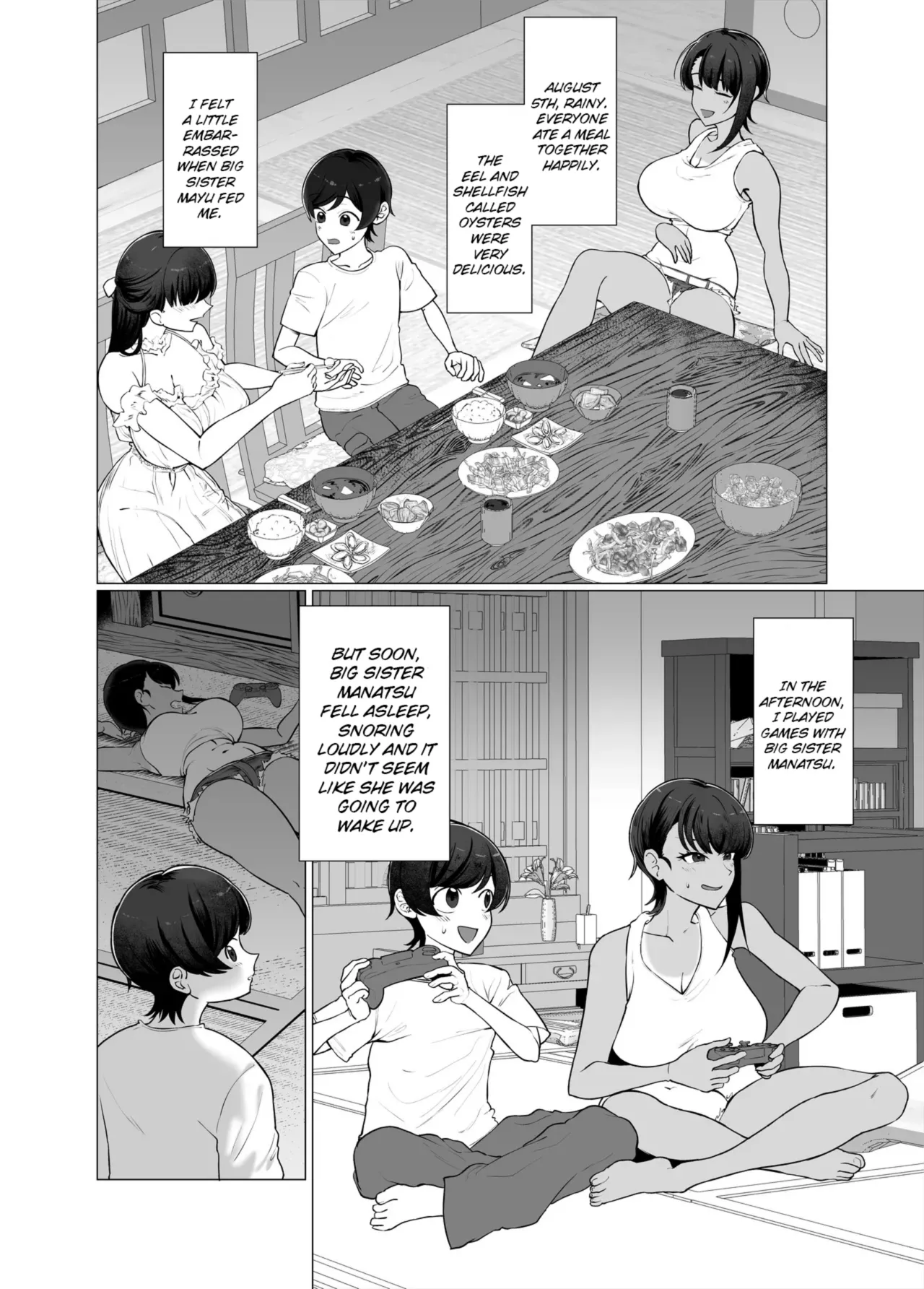 [Gyoumuyou Jiga]Boku to Onee-chan-tachi no Kozukuri Nikki. | Baby-Making Diaries with Big Sisters[English] Page 8