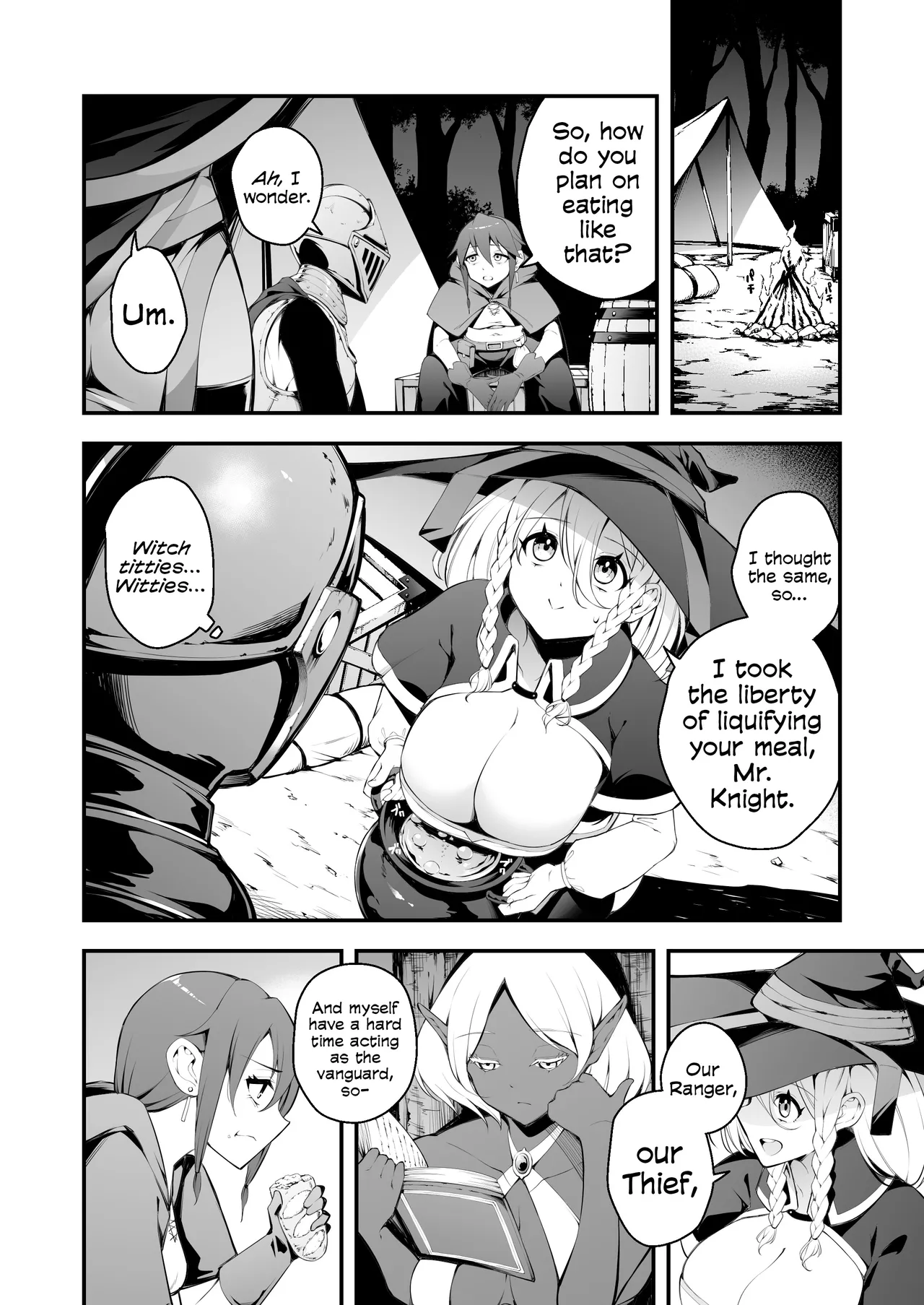 [Jisyakunyudo (Nanameno Hayuta)]The Apprentice Witch And The Cursed Dick | Minarai Majo to Noroi no Chinpo[English] [Cookie Cruncher] [Digital] Page 3
