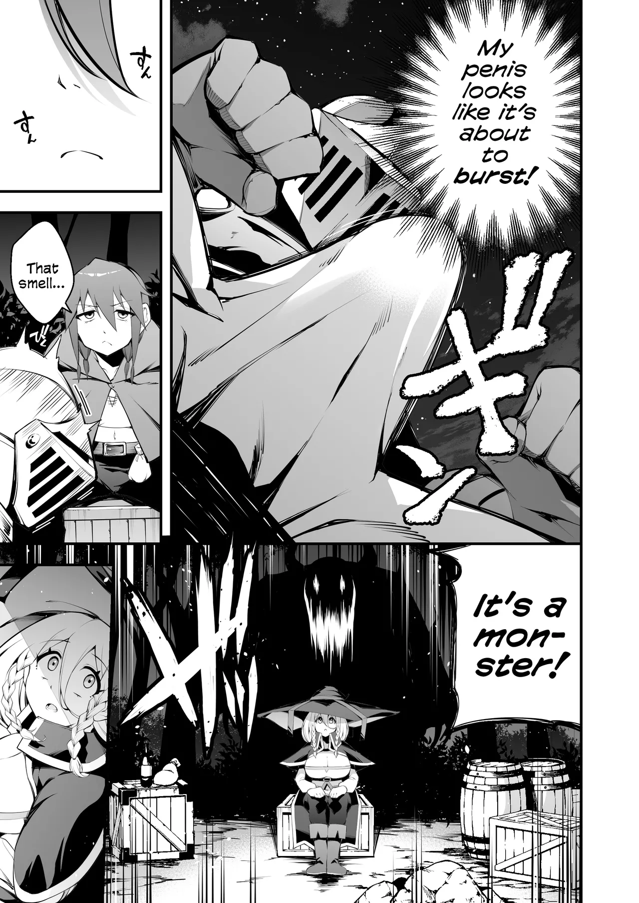 [Jisyakunyudo (Nanameno Hayuta)]The Apprentice Witch And The Cursed Dick | Minarai Majo to Noroi no Chinpo[English] [Cookie Cruncher] [Digital] Page 6