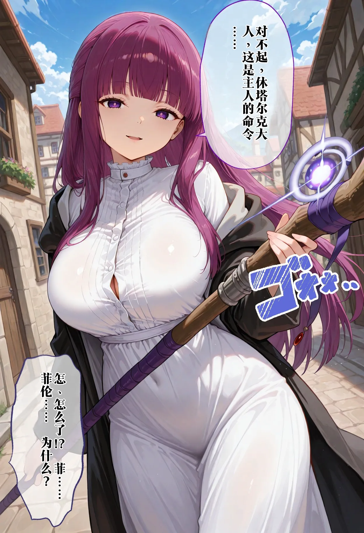 [Bruto]Saimin Shihai sareta Mahoutsukai ~Zenin Netorare Haramase~(Sousou no Frieren) [AI Generated] Page 107