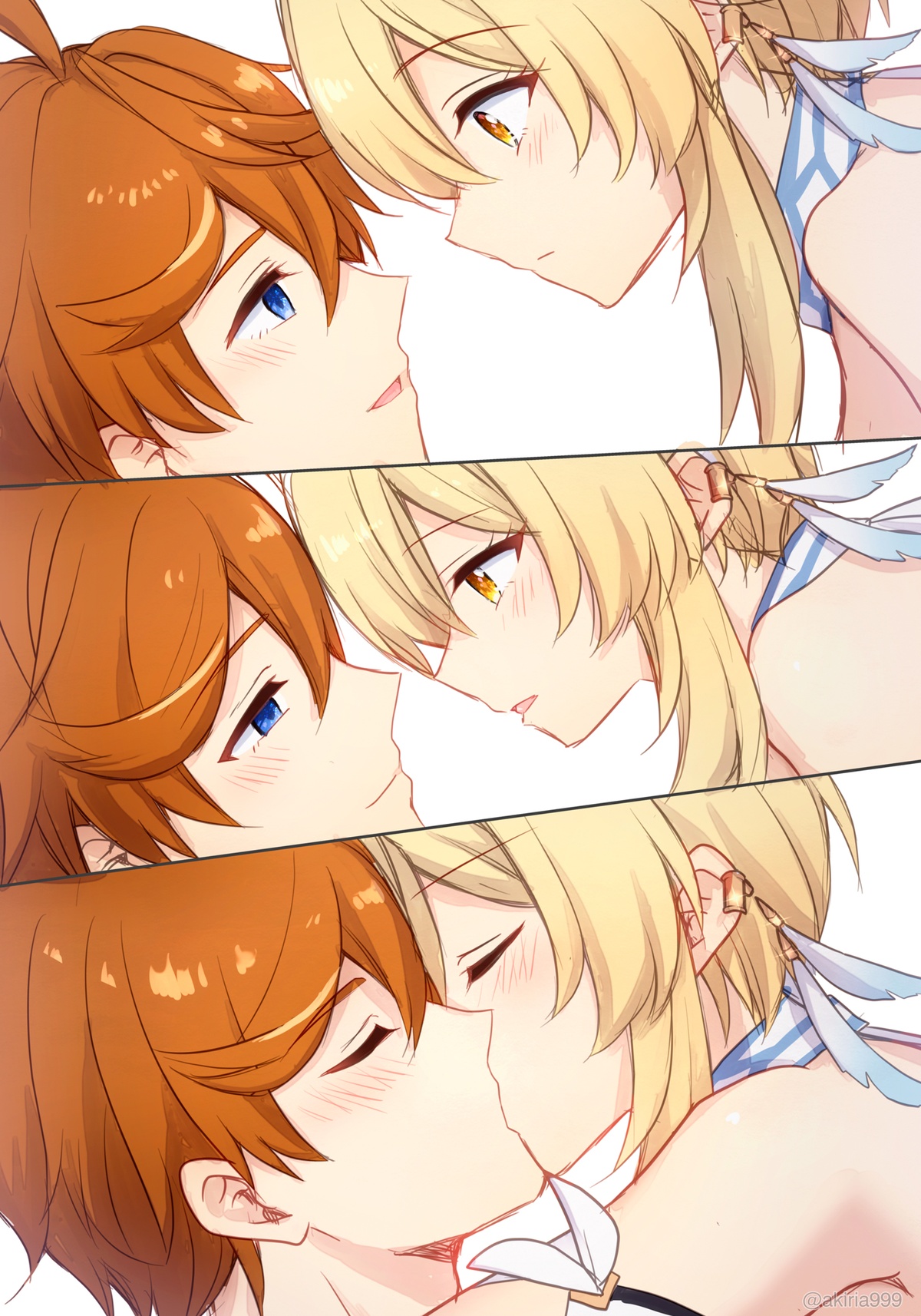 [Akitsuki Ria]Hotaru-chan ga Taru ni ecchi shouri ( ? ) suru rabukome manga (Genshin Impact) | 荧在色色对决中战胜达达利亚（？）的恋爱喜剧漫画[Chinese] [倫倫倫个人汉化] Page 22