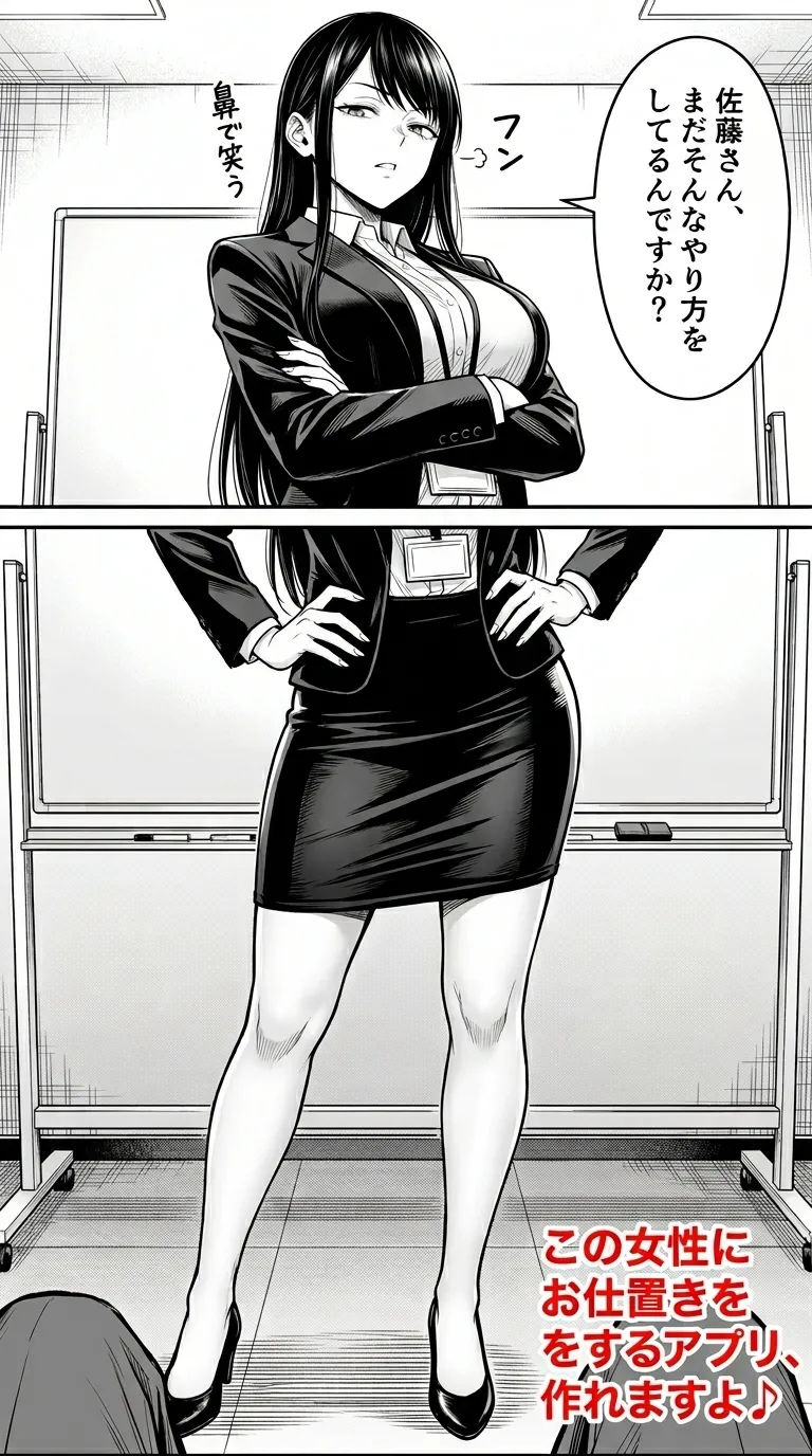 [えたあなる]23コ下のくせに説教してくる巨乳OLを洗脳アプリで肉便器[AI Generated] Page 233