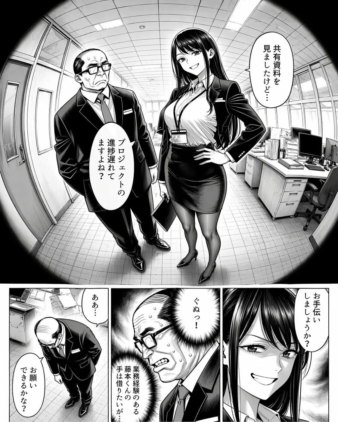 [えたあなる]23コ下のくせに説教してくる巨乳OLを洗脳アプリで肉便器[AI Generated] Page 234