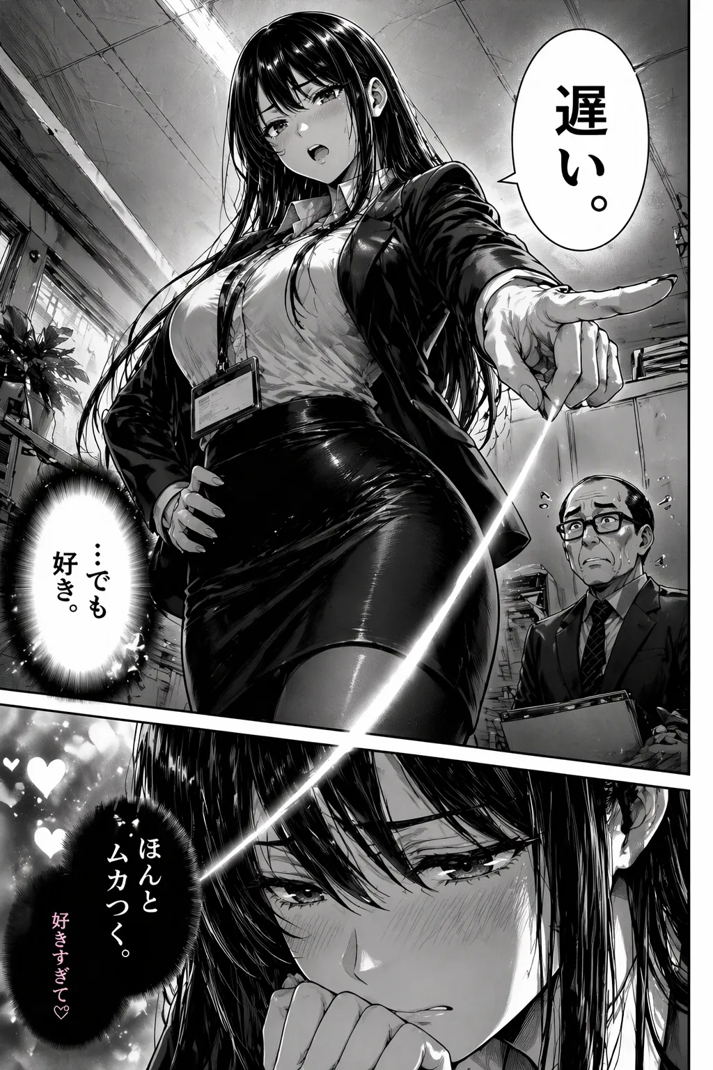 [えたあなる]23コ下のくせに説教してくる巨乳OLを洗脳アプリで肉便器[AI Generated] Page 257