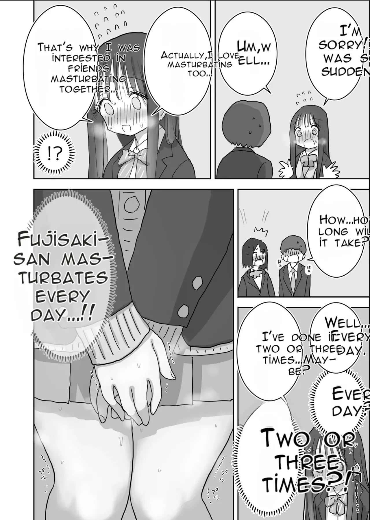 [Hiyashi Makura]The Story of How My Room Became the Class Girls' Masturbation Room - Part 2(AI Translated) Page 4