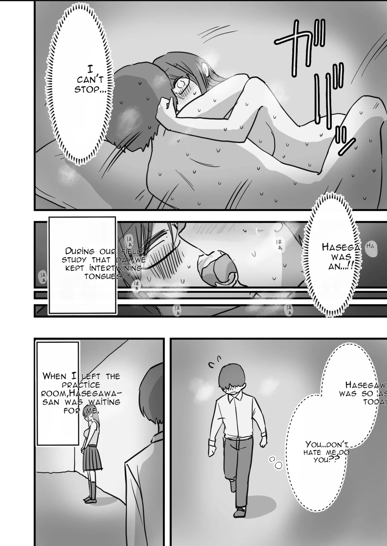 [Hiyashi Makura]Atarashii Seikyouiku ga Hajimatta no de Classmate no Hasegawa-san to 5-kakan ni Wataru Noukou Sex o Suru | Since a New Sex Education Course Has Begun, I'm Having Five Days of Intense Sex with My Classmate, Hasegawa[English] [AI Translated] Page 37
