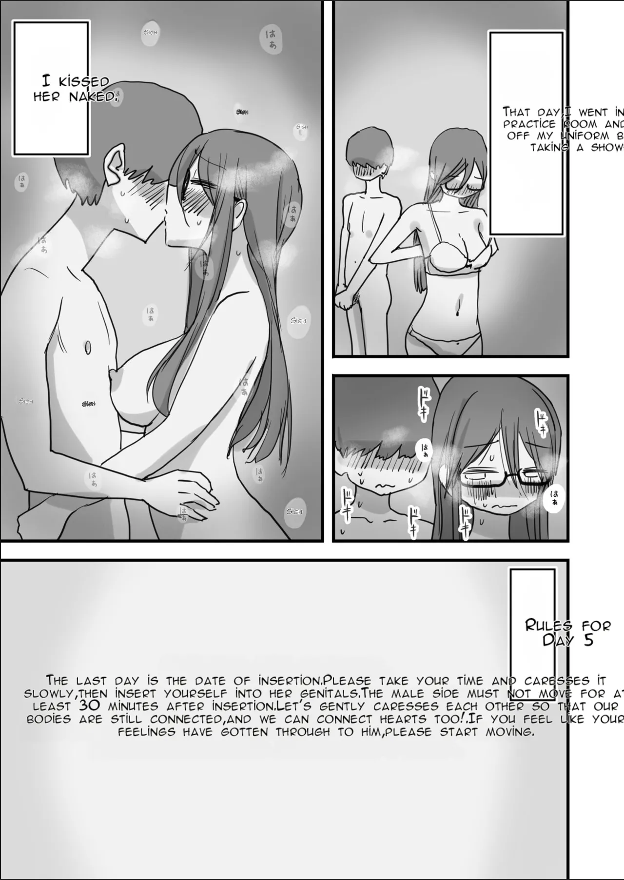 [Hiyashi Makura]Atarashii Seikyouiku ga Hajimatta no de Classmate no Hasegawa-san to 5-kakan ni Wataru Noukou Sex o Suru | Since a New Sex Education Course Has Begun, I'm Having Five Days of Intense Sex with My Classmate, Hasegawa[English] [AI Translated] Page 50