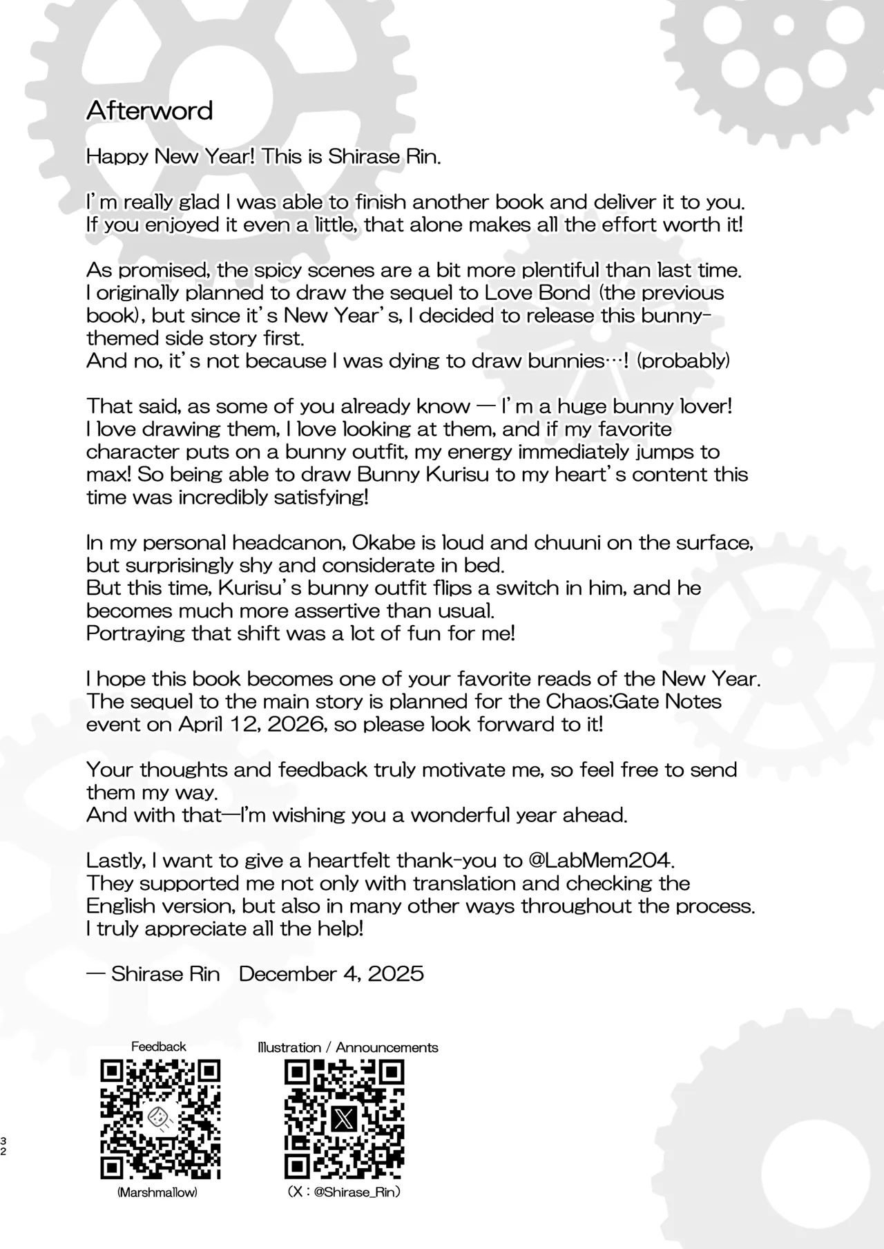 [Shirase Rin (Shirase Rin)]Gensou Takutaku no Bunny Code | Bunny Code of Phantasmal Link(Steins;Gate) [English] [Digital] Page 30