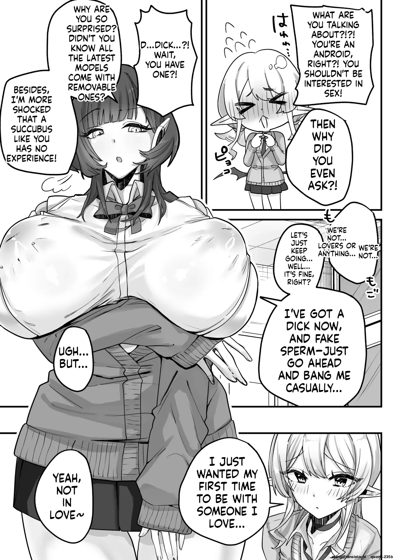 [Shafutsutei Shoudoku (Byakudan)]Houkago, Android to Succubus wa. | After School, Android and Succubus.[English] [Digital] Page 6