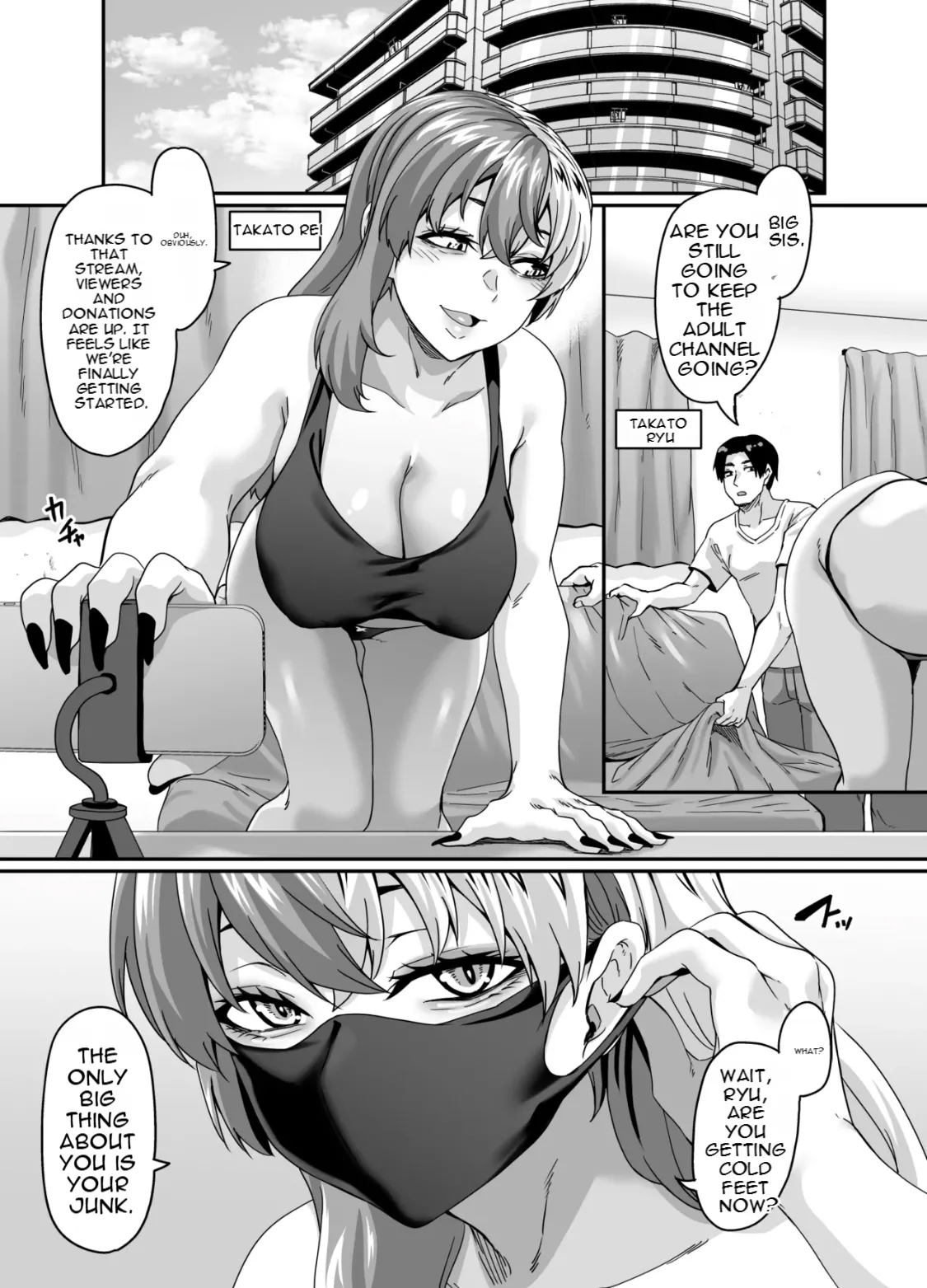 Zubora Ane (Haishinsha) ga Gobaku Ero Buzz Shitakara Hirakinaotte Kyoudai de Ero Haishin suru Waku 2 | My Slob Of An Older Sister's Accidental Adult Stream Caused So Much Hype, She Pivoted To Doing Brother X Sister Sex Streams! 2 Page 2