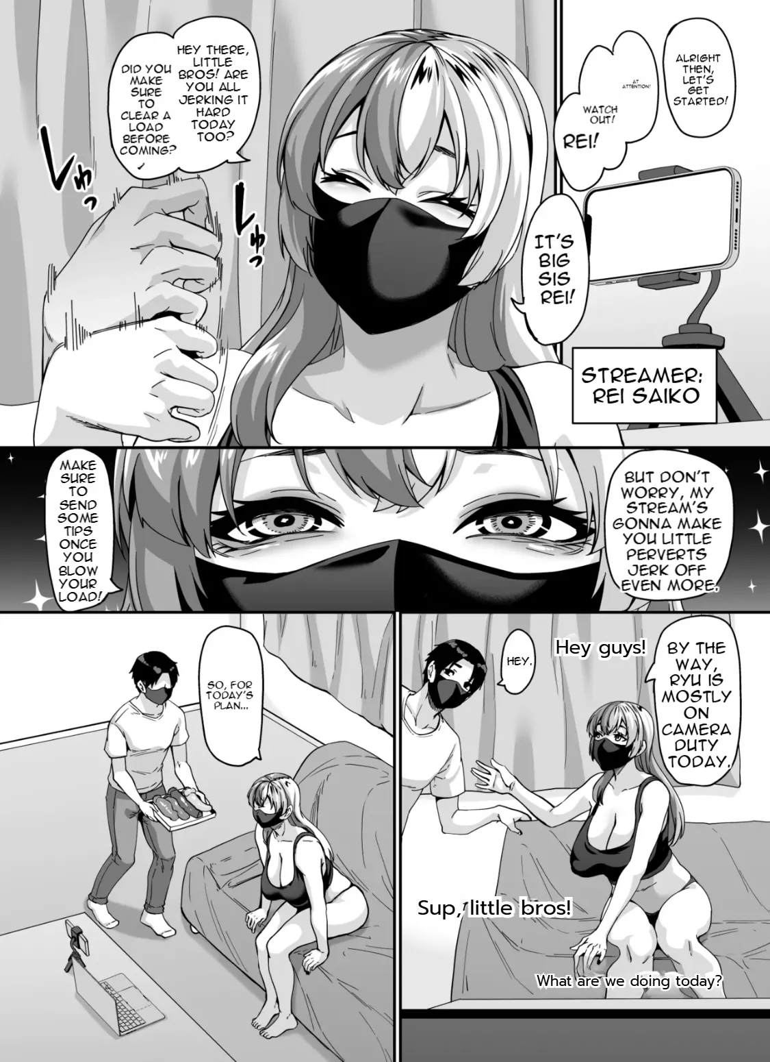 Zubora Ane (Haishinsha) ga Gobaku Ero Buzz Shitakara Hirakinaotte Kyoudai de Ero Haishin suru Waku 2 | My Slob Of An Older Sister's Accidental Adult Stream Caused So Much Hype, She Pivoted To Doing Brother X Sister Sex Streams! 2 Page 5
