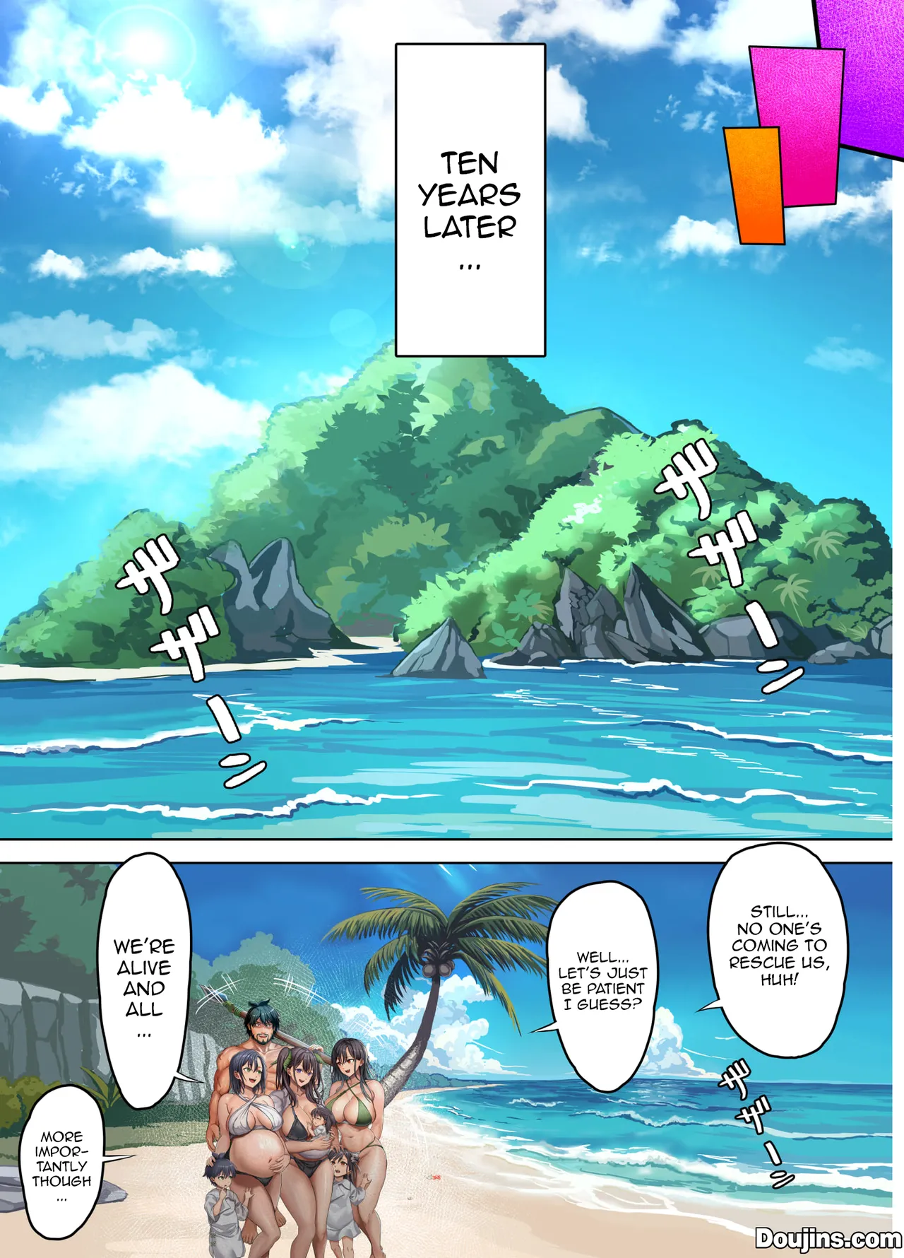 [Hokekiyo Carnival (Houhokekiyo)]Mujintou Sounan Harem | Deserted Island Castaway Harem Ch.1-6[English] {Doujins.com} Page 109