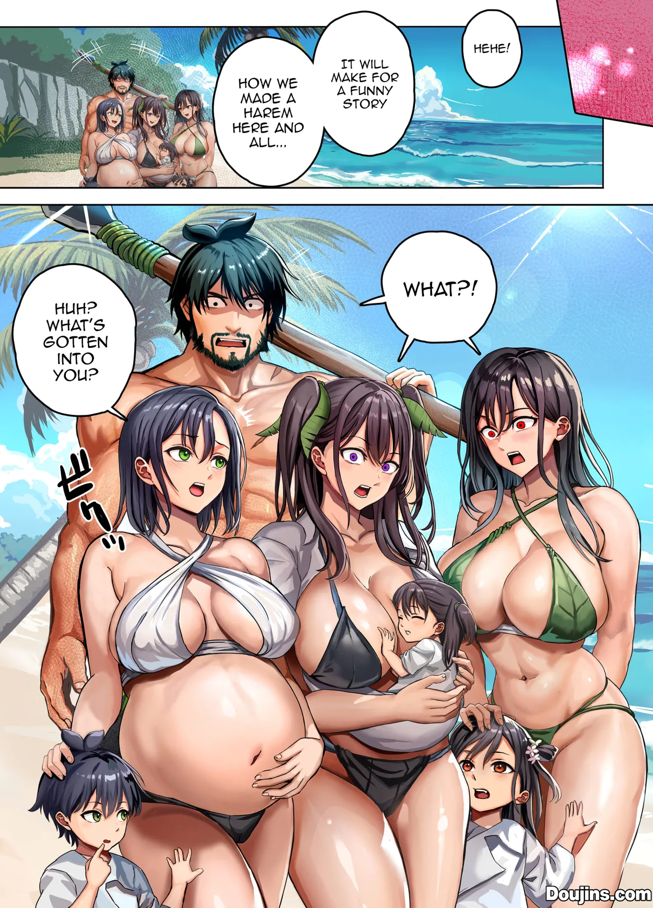 [Hokekiyo Carnival (Houhokekiyo)]Mujintou Sounan Harem | Deserted Island Castaway Harem Ch.1-6[English] {Doujins.com} Page 12