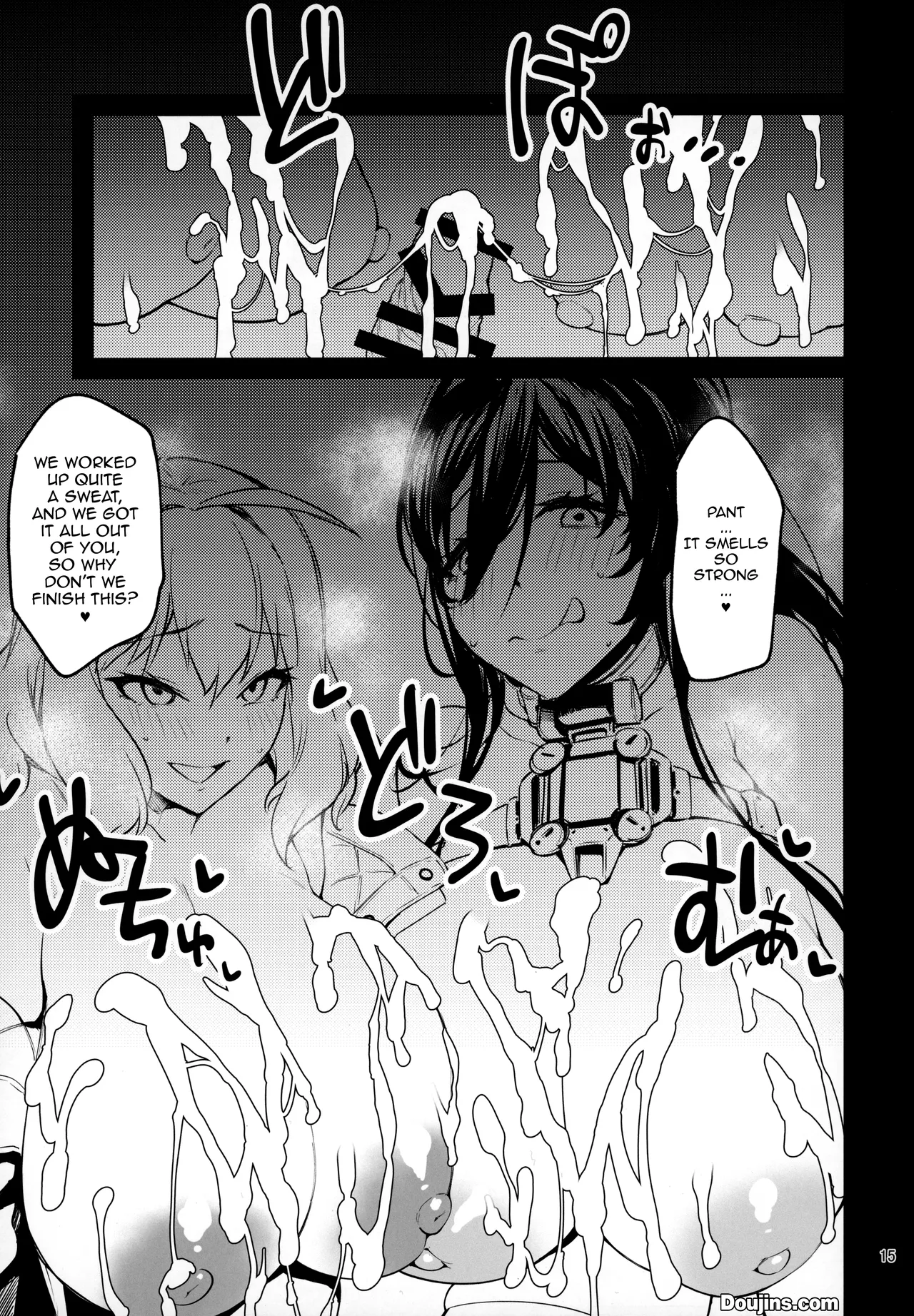 (C104) [Mochi-ya (Yonekura)]Hasamiuchi! | Pincer Attack!(Goddess of Victory: Nikke) [English] {Doujins.com} Page 14