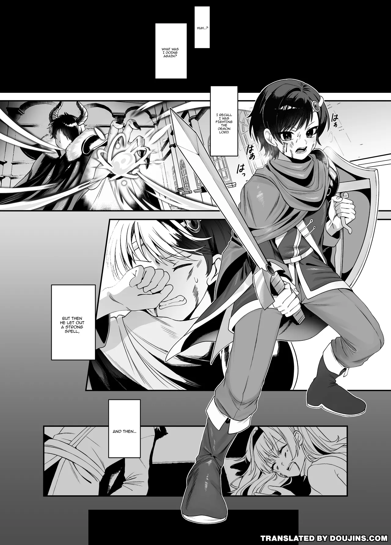 [Permission (Alisame)]Yuusha no Haikijou de Succubus ni Mujihi ni Level Drain Sareru Ohanashi | Story Where I Get My Levels Mercilessly Drained Out Of Me By a Succubus In A Hero Disposal Facility[English] {Doujins.com} Page 2