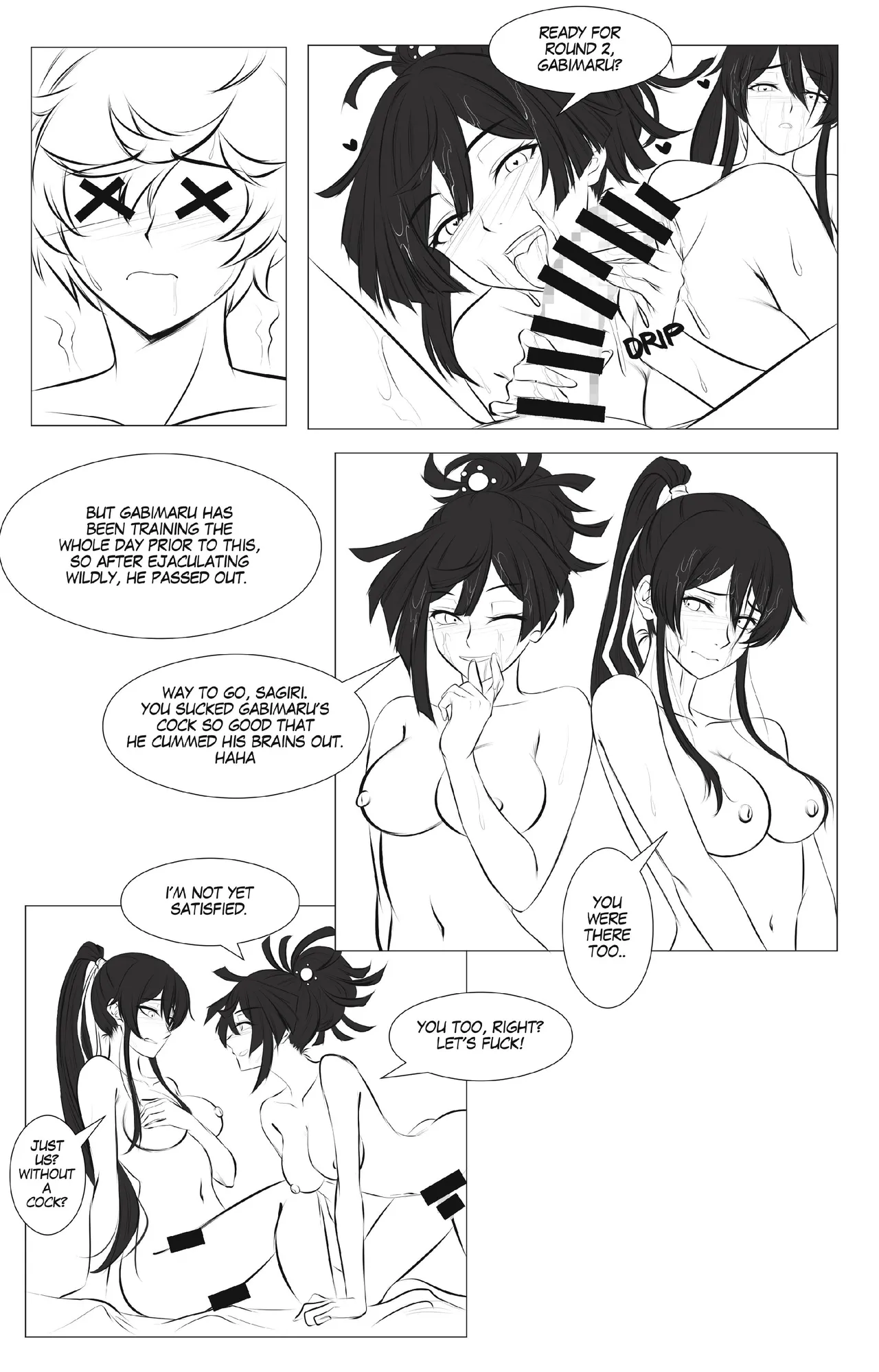 [Aishcream]Girl's Paradise - Sagiri Vs. Yuzuriha Pt. 1(Jigokuraku) Page 10