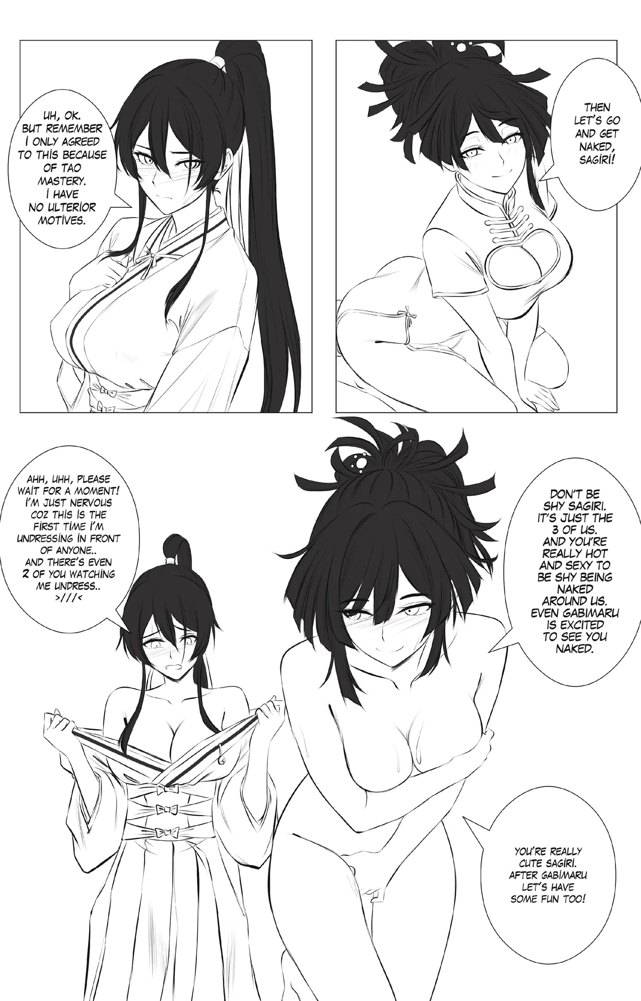 [Aishcream]Girl's Paradise - Sagiri Vs. Yuzuriha Pt. 1(Jigokuraku) Page 3