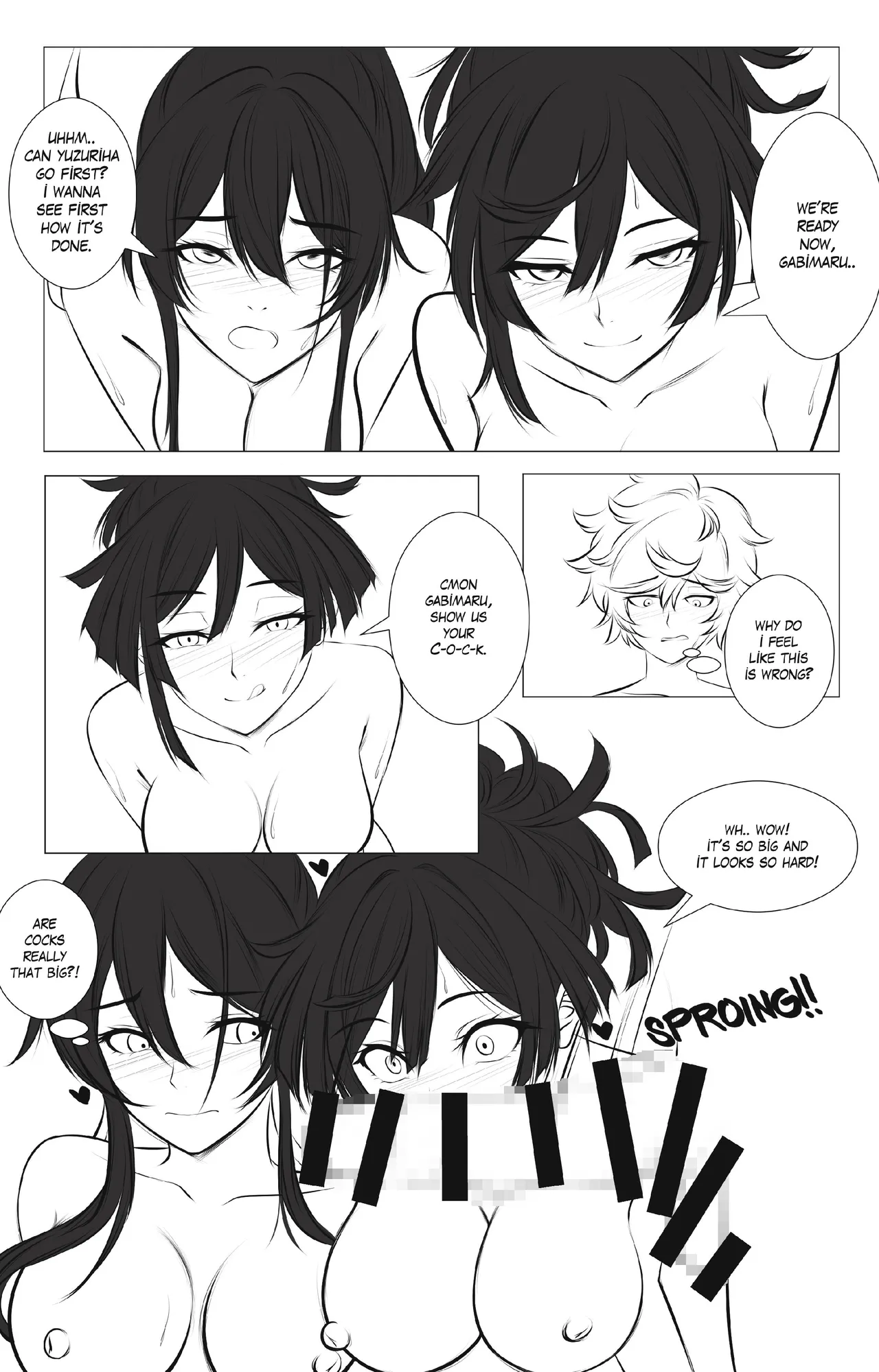 [Aishcream]Girl's Paradise - Sagiri Vs. Yuzuriha Pt. 1(Jigokuraku) Page 4