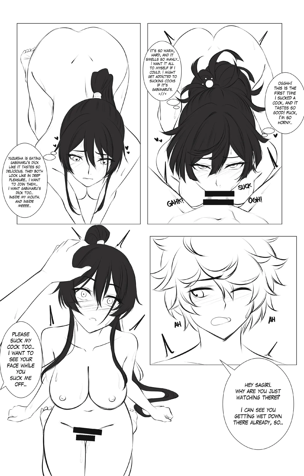 [Aishcream]Girl's Paradise - Sagiri Vs. Yuzuriha Pt. 1(Jigokuraku) Page 6