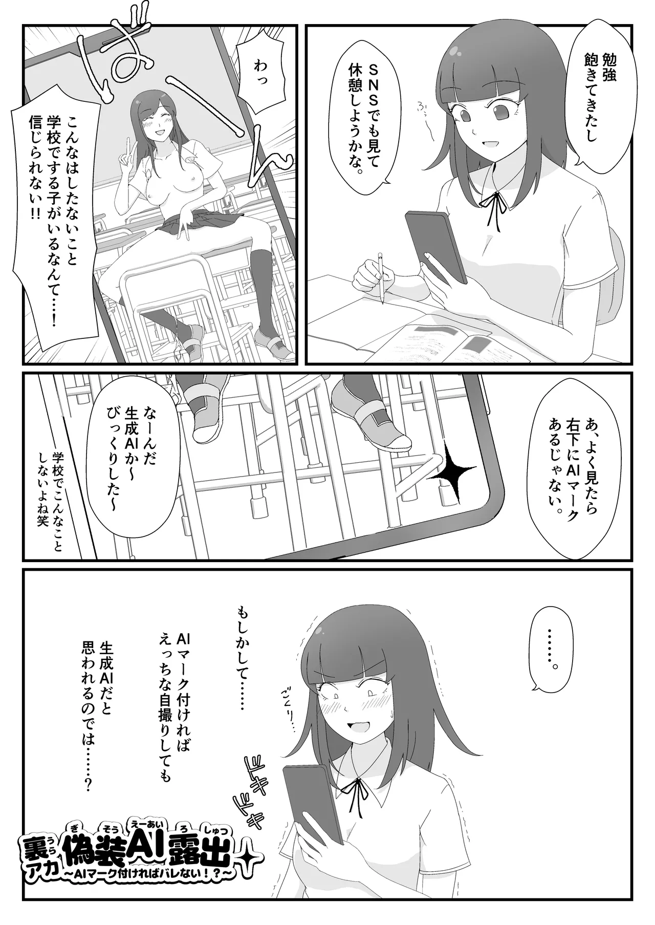[sai7]Ura Aka Gisou AI Roshutsu ~ AI Mark Tsukereba Barenai!? ~ Page 2