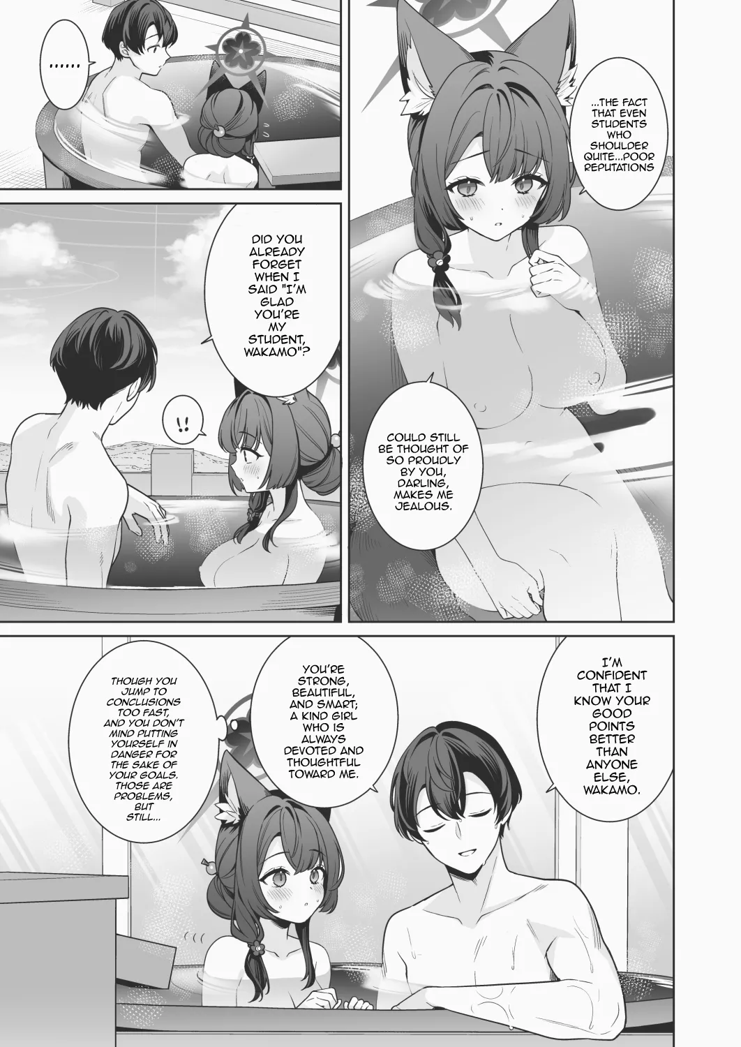 [Ichinomiya]Onsen Kai Wakamo-bon Omake Ecchi Manga | Hot Spring Wakamo Book Bonus Sex Manga(Blue Archive) [English] [mysterymeat3] Page 6