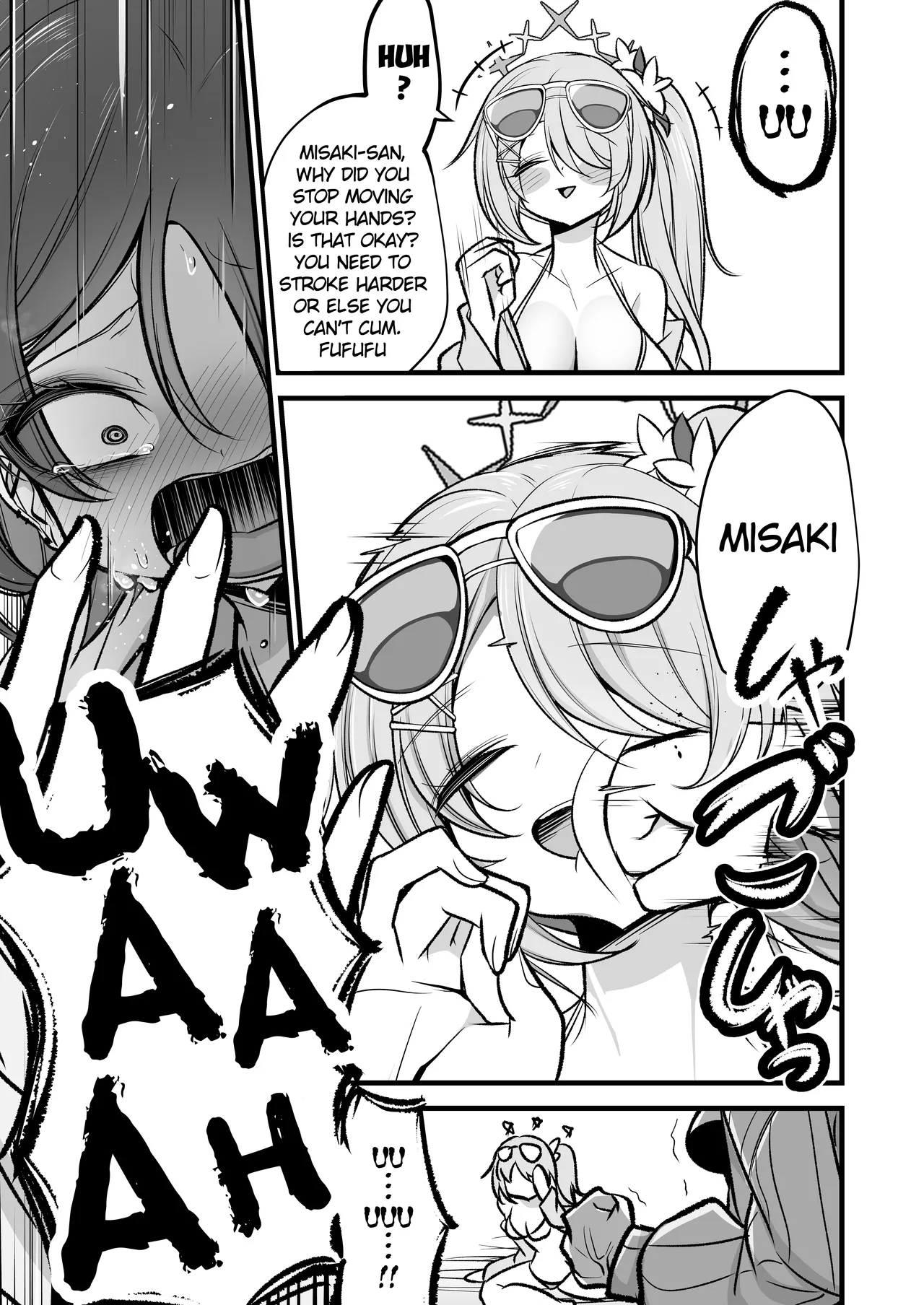 [Akagai (Mine Thrower)]Do-S Hiyori VS Futa-chin Misaki-chan(Blue Archive) [English] [Digital] Page 12