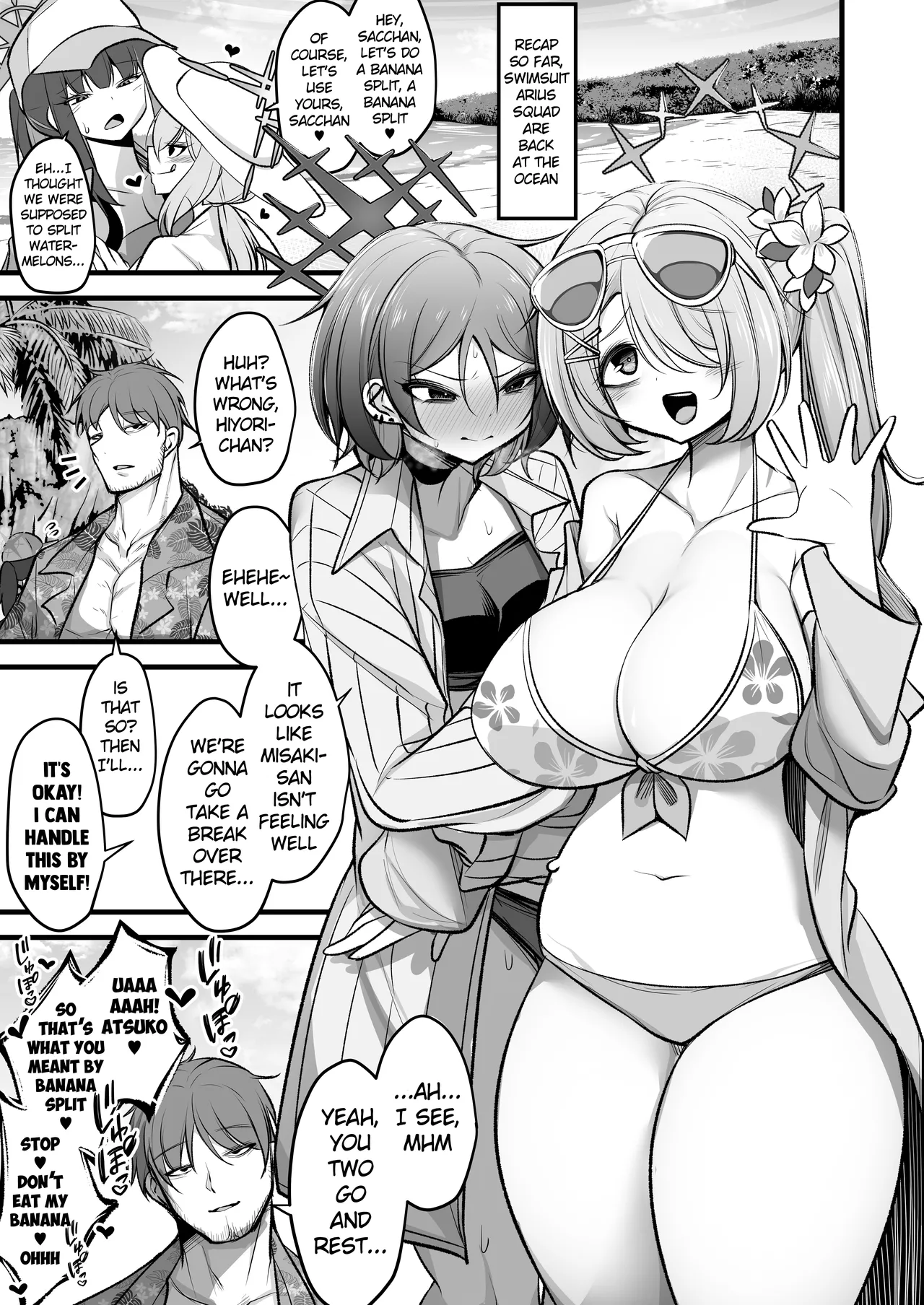 [Akagai (Mine Thrower)]Do-S Hiyori VS Futa-chin Misaki-chan(Blue Archive) [English] [Digital] Page 2