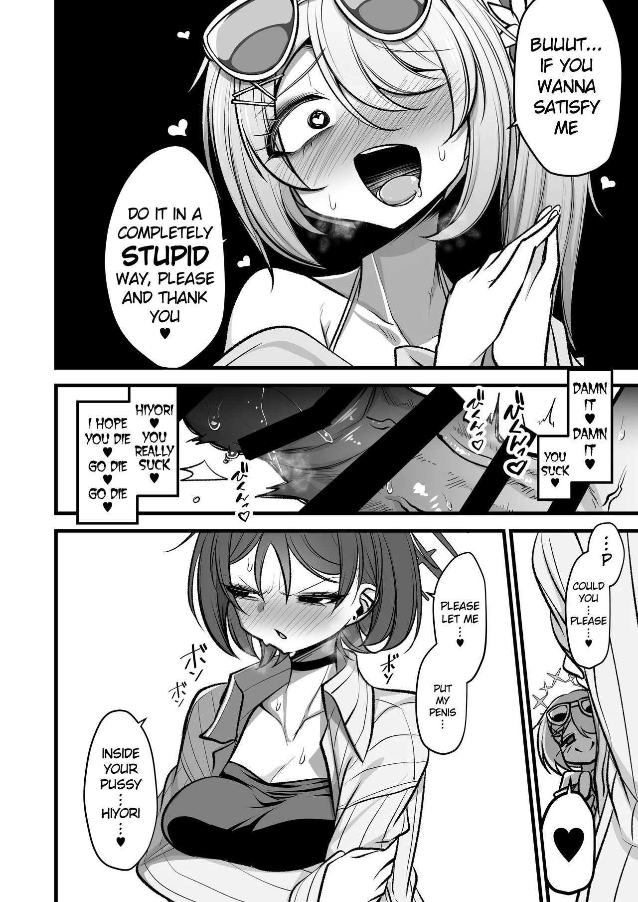 [Akagai (Mine Thrower)]Do-S Hiyori VS Futa-chin Misaki-chan(Blue Archive) [English] [Digital] Page 9