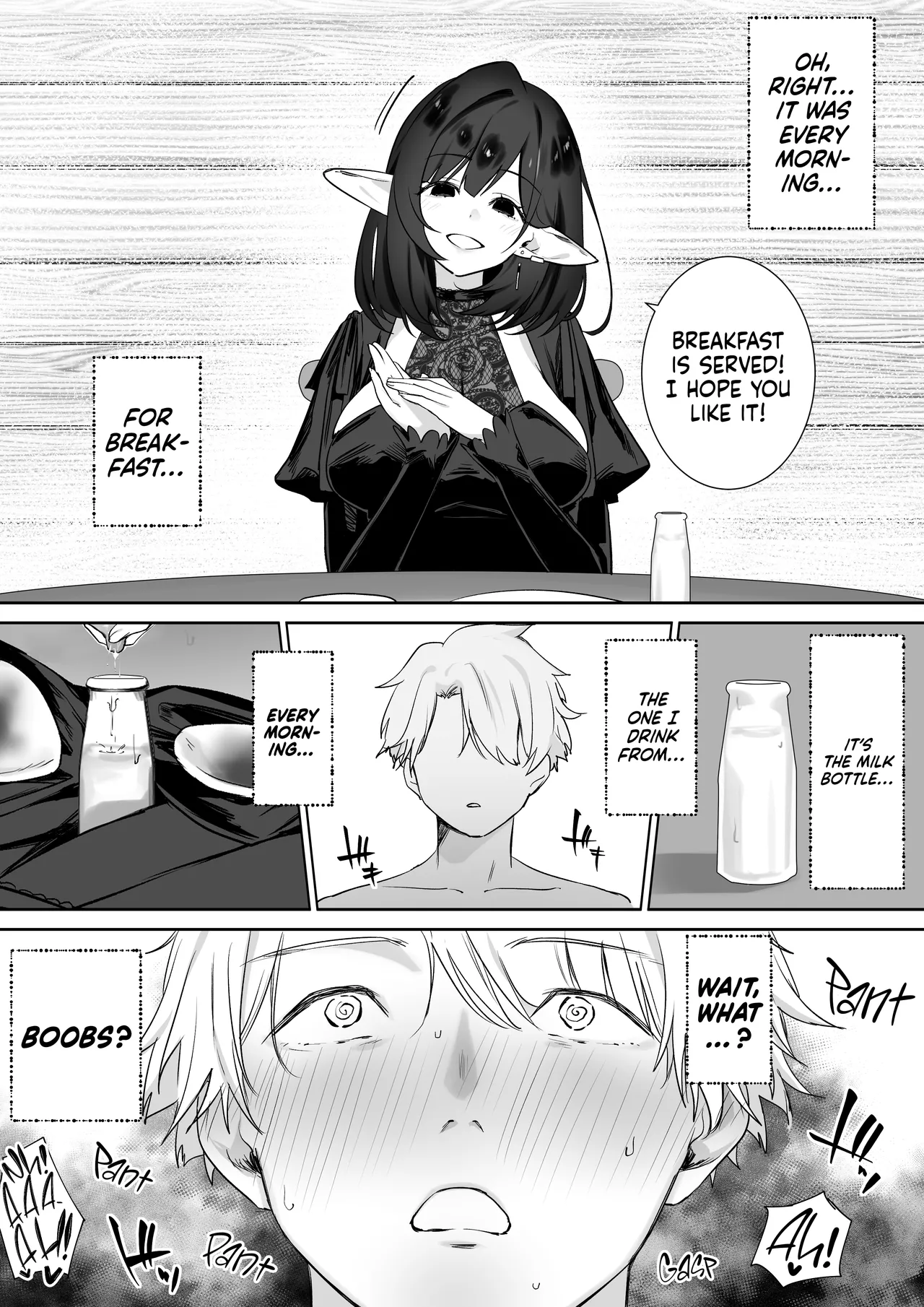 [Otete (Koyubimaru)]Elf no Milk de Otona ni Narimashita ー I Drank Elven Breast Milk Every Day to Grow Up Big and Strong[English] [head empty] [Digital] Page 18