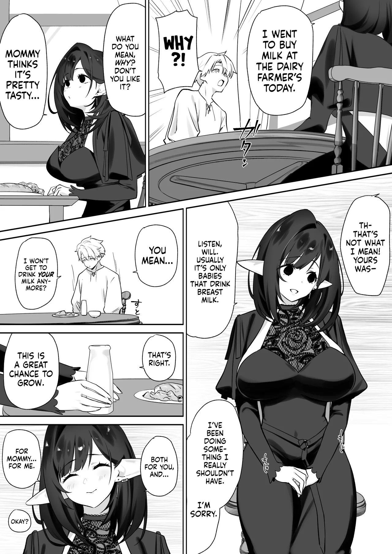 [Otete (Koyubimaru)]Elf no Milk de Otona ni Narimashita ー I Drank Elven Breast Milk Every Day to Grow Up Big and Strong[English] [head empty] [Digital] Page 41