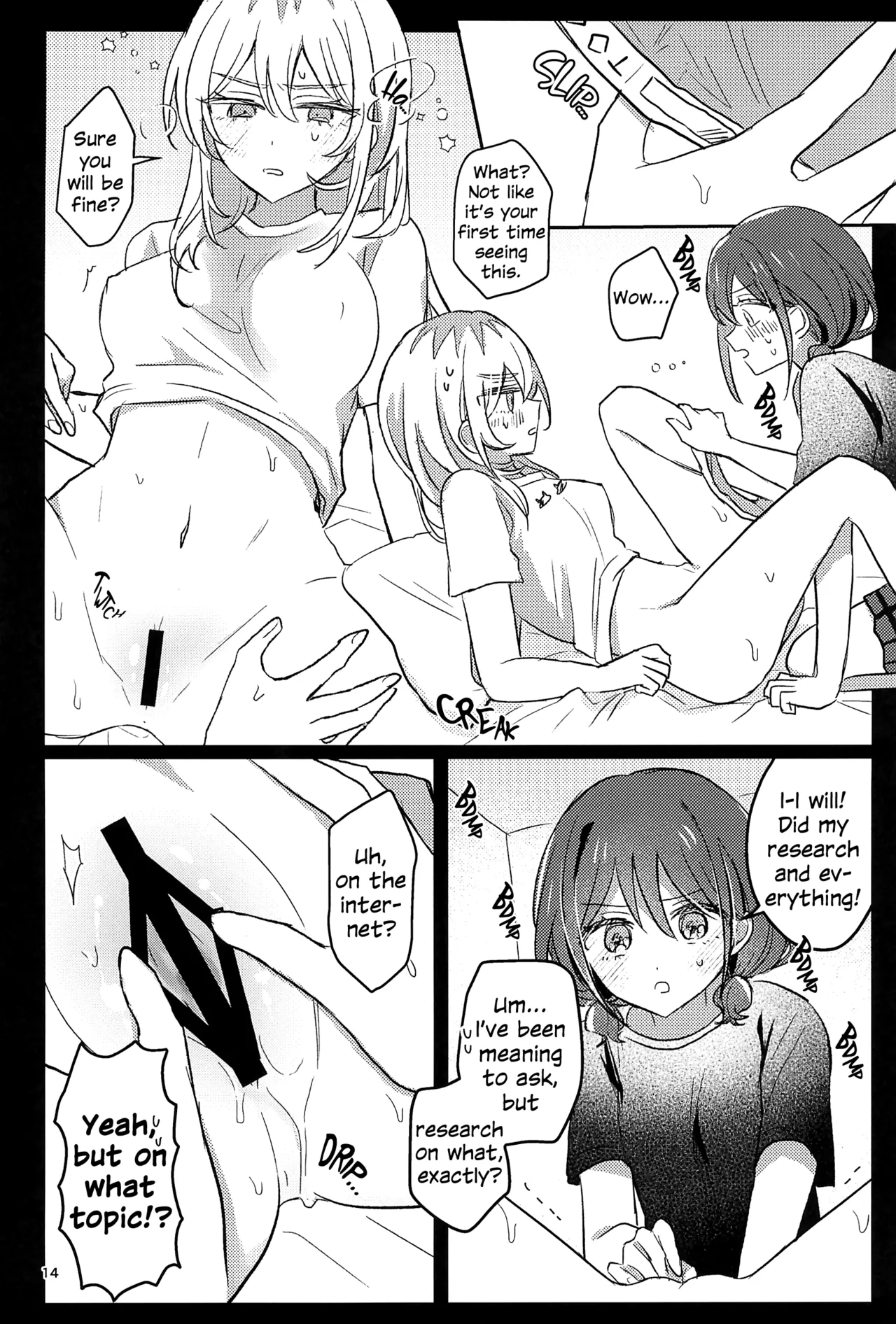 (Zenbu Buchikome. 7) [Hamu-chan Daisuki (Momi)]One Room, One Moment(Girls Band Cry) [English] Page 13
