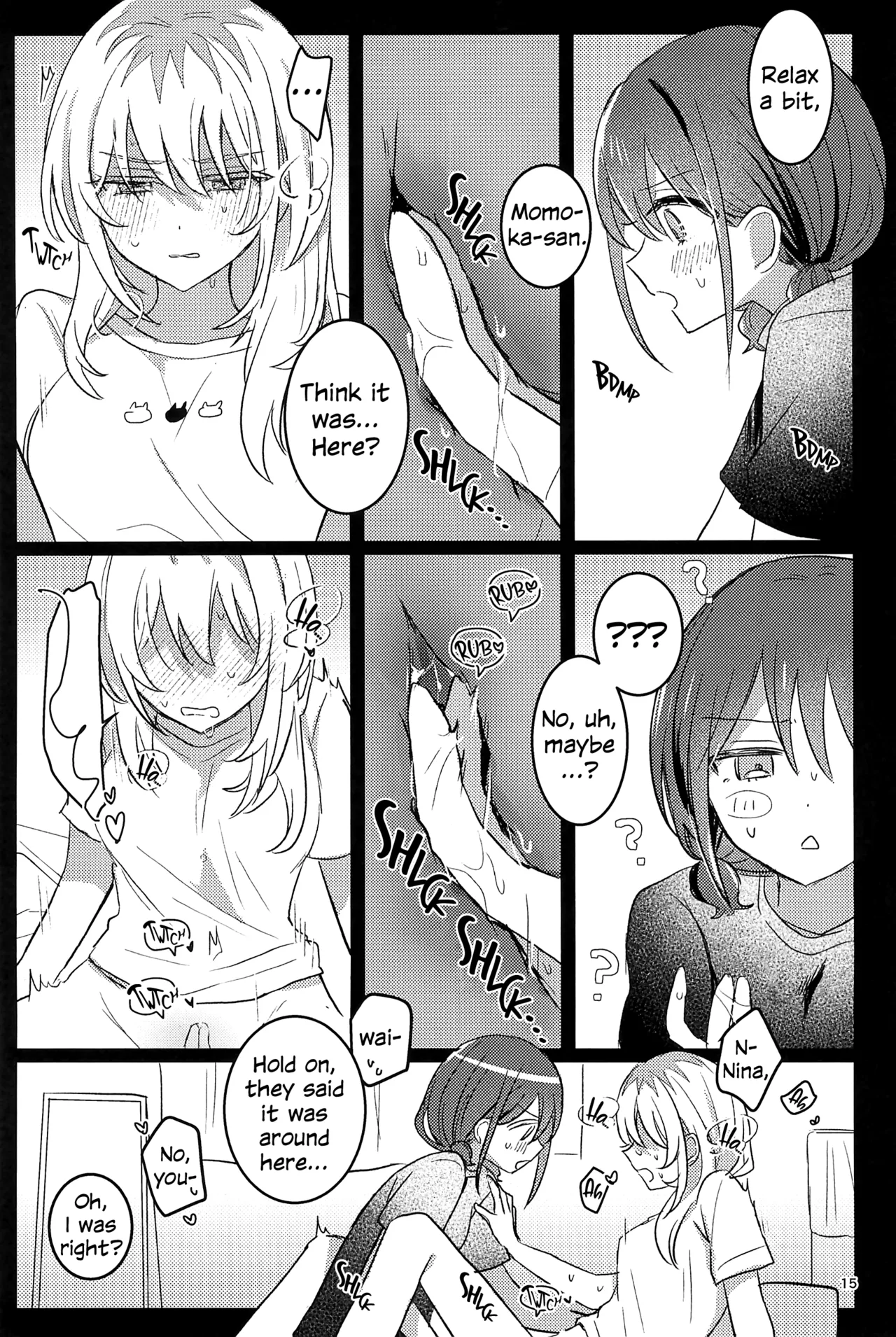 (Zenbu Buchikome. 7) [Hamu-chan Daisuki (Momi)]One Room, One Moment(Girls Band Cry) [English] Page 14