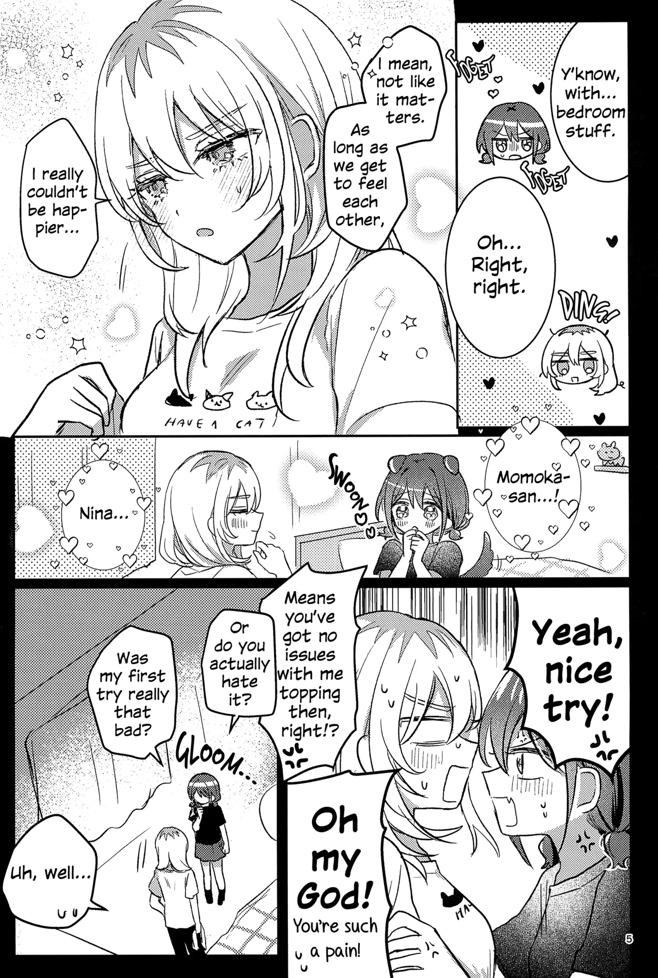 (Zenbu Buchikome. 7) [Hamu-chan Daisuki (Momi)]One Room, One Moment(Girls Band Cry) [English] Page 4
