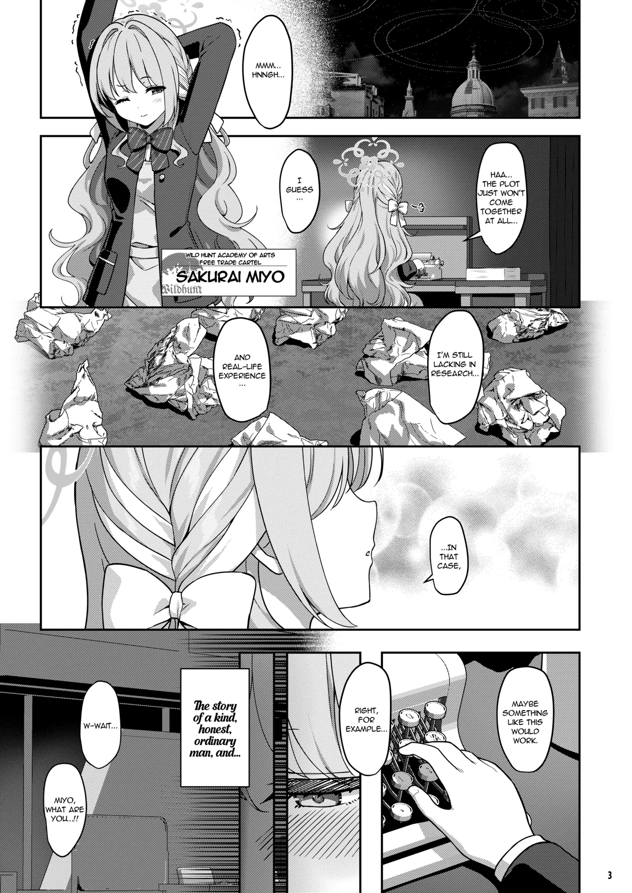 [Horizontal World (Matanonki)]Miyotogi | Miyo's Night Visit(Blue Archive) [English] [yuenai] [Digital] Page 2