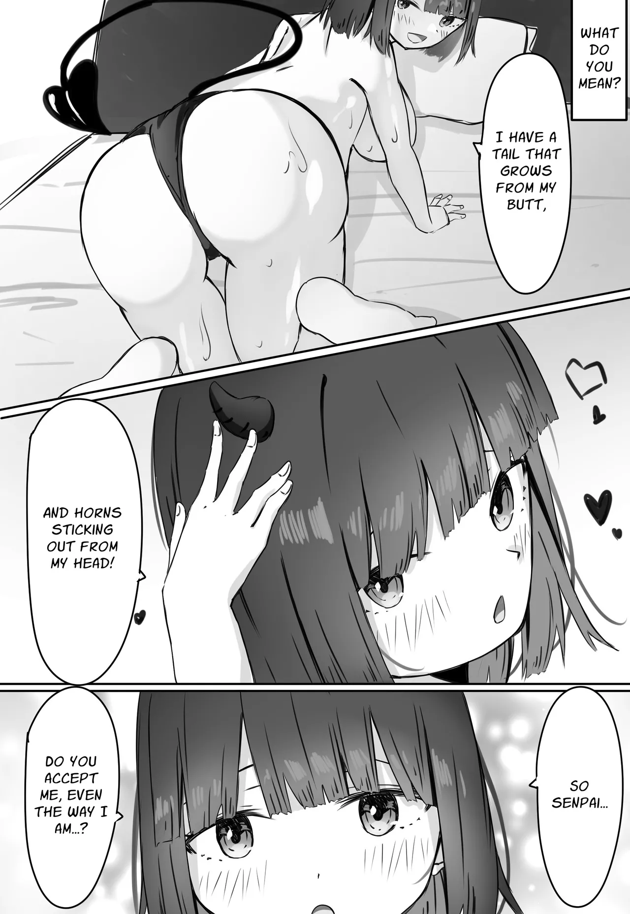 [Merukuran (Rakunagaku)]Kouhai Succubus-chan wa Senpai o Jirashitai! | The Succubus At Work Is A Teaser![English] [Nikuchan] Page 26
