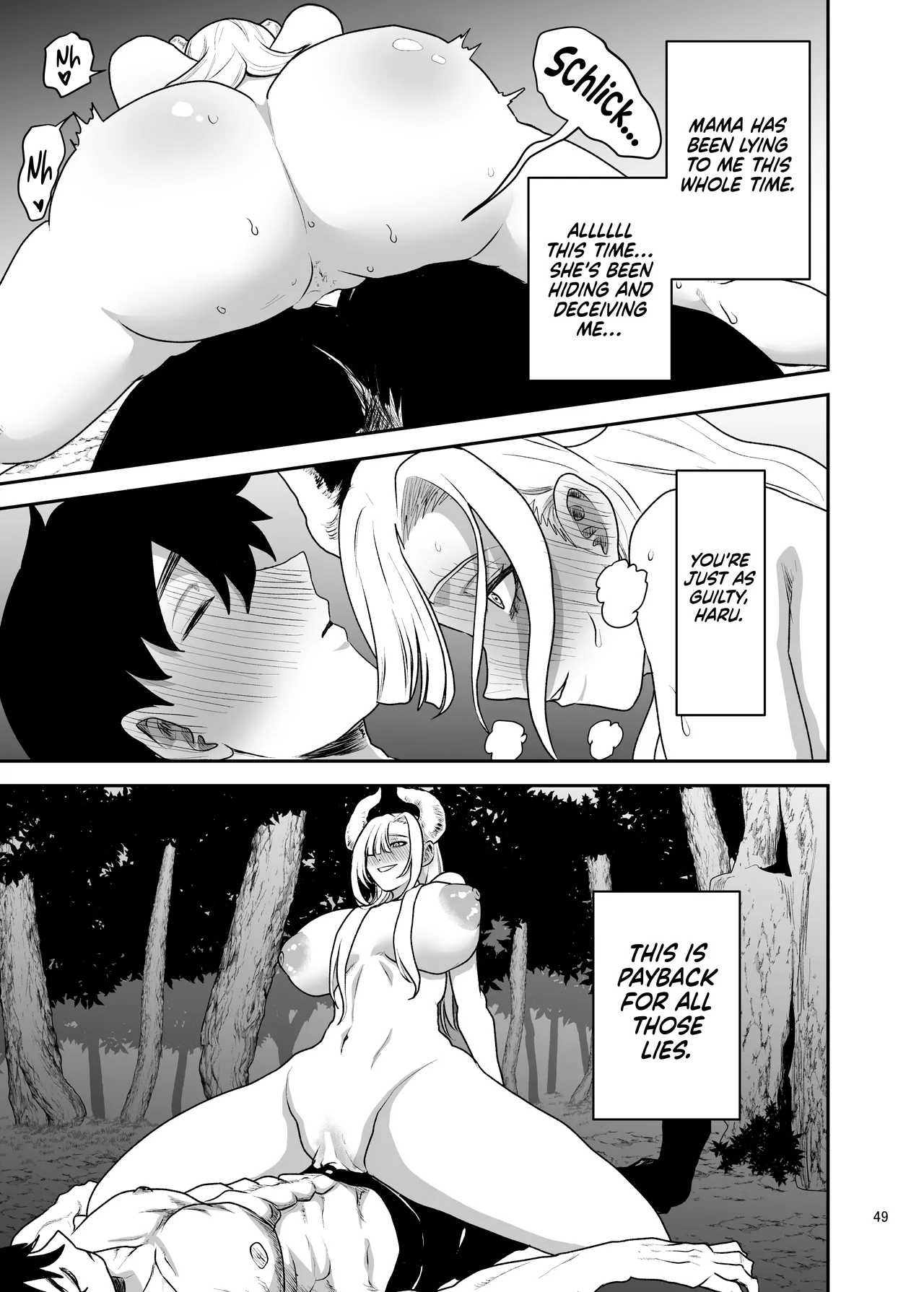 [Yayumi]Suki na Otoko o Mama ni Torareta Onna | The Woman Whose Beloved Man Was Stolen by Her Own Mother[English] [NudeSalad] Page 49