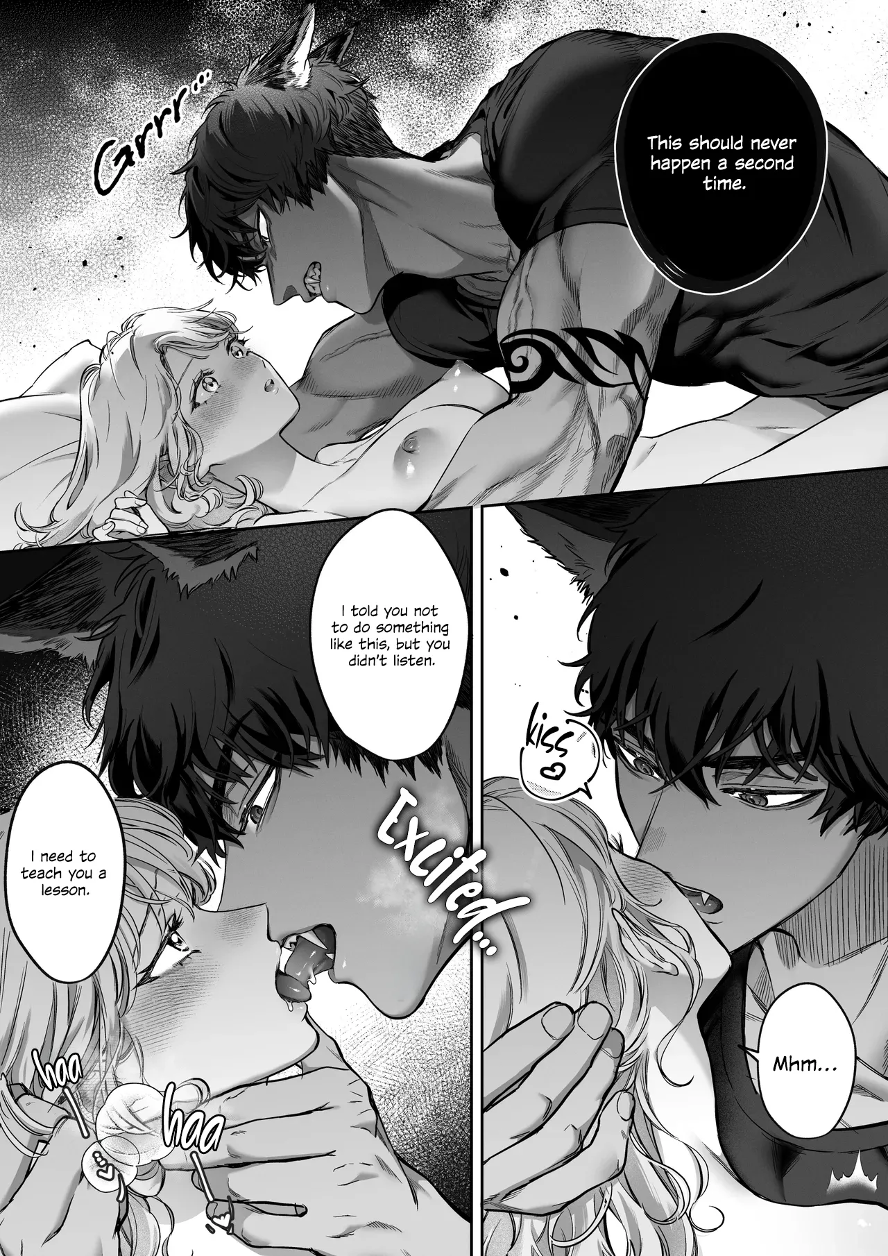[Vivid Aster (Jnnkleche)]Kahogo na Juujin Kareshi no Tanetsuke Honki Koubi ni Kowasaretai | I want to be destroyed by my overprotective beastman boyfriend's serious mating and impregnation[English] [Descent into madness] Page 18