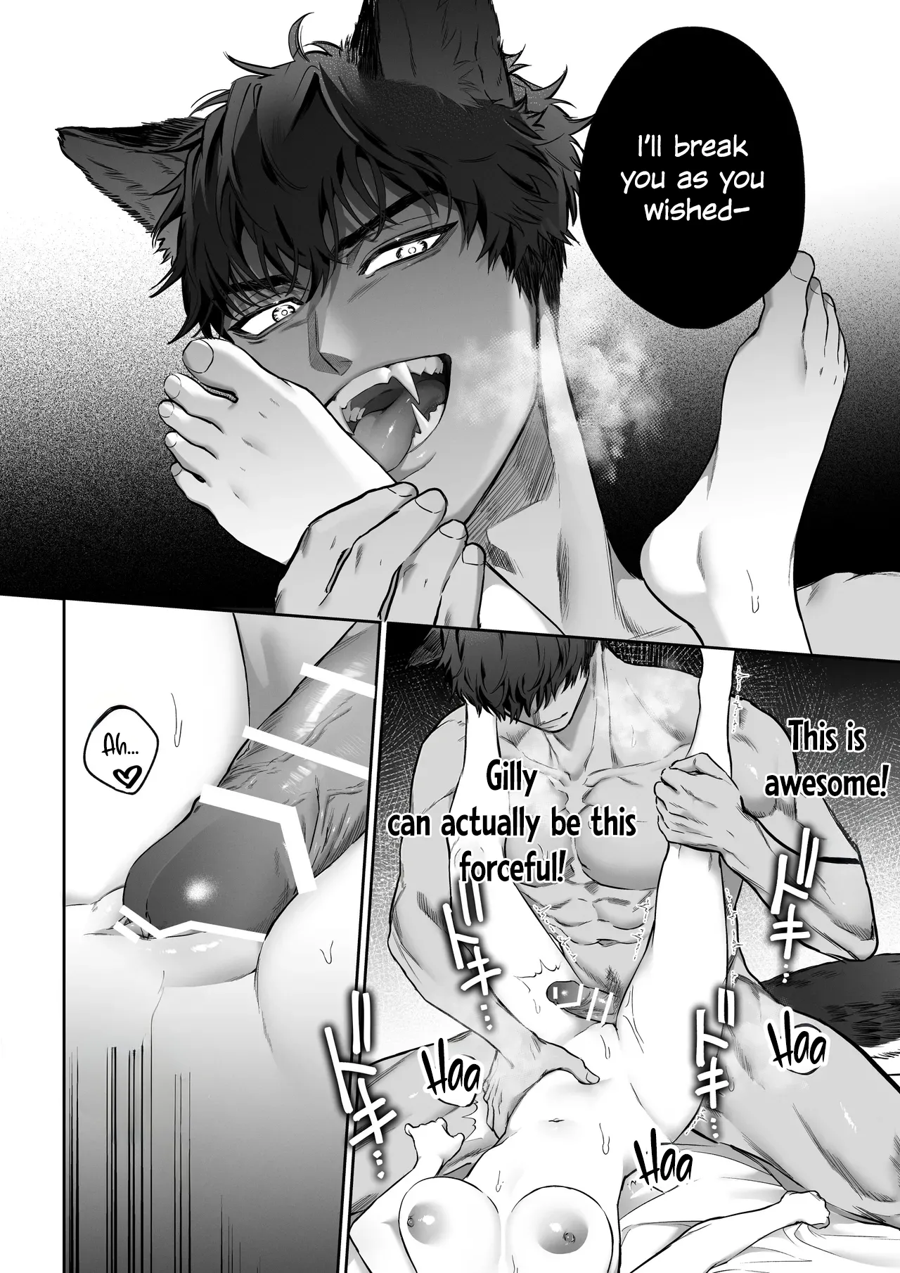 [Vivid Aster (Jnnkleche)]Kahogo na Juujin Kareshi no Tanetsuke Honki Koubi ni Kowasaretai | I want to be destroyed by my overprotective beastman boyfriend's serious mating and impregnation[English] [Descent into madness] Page 29