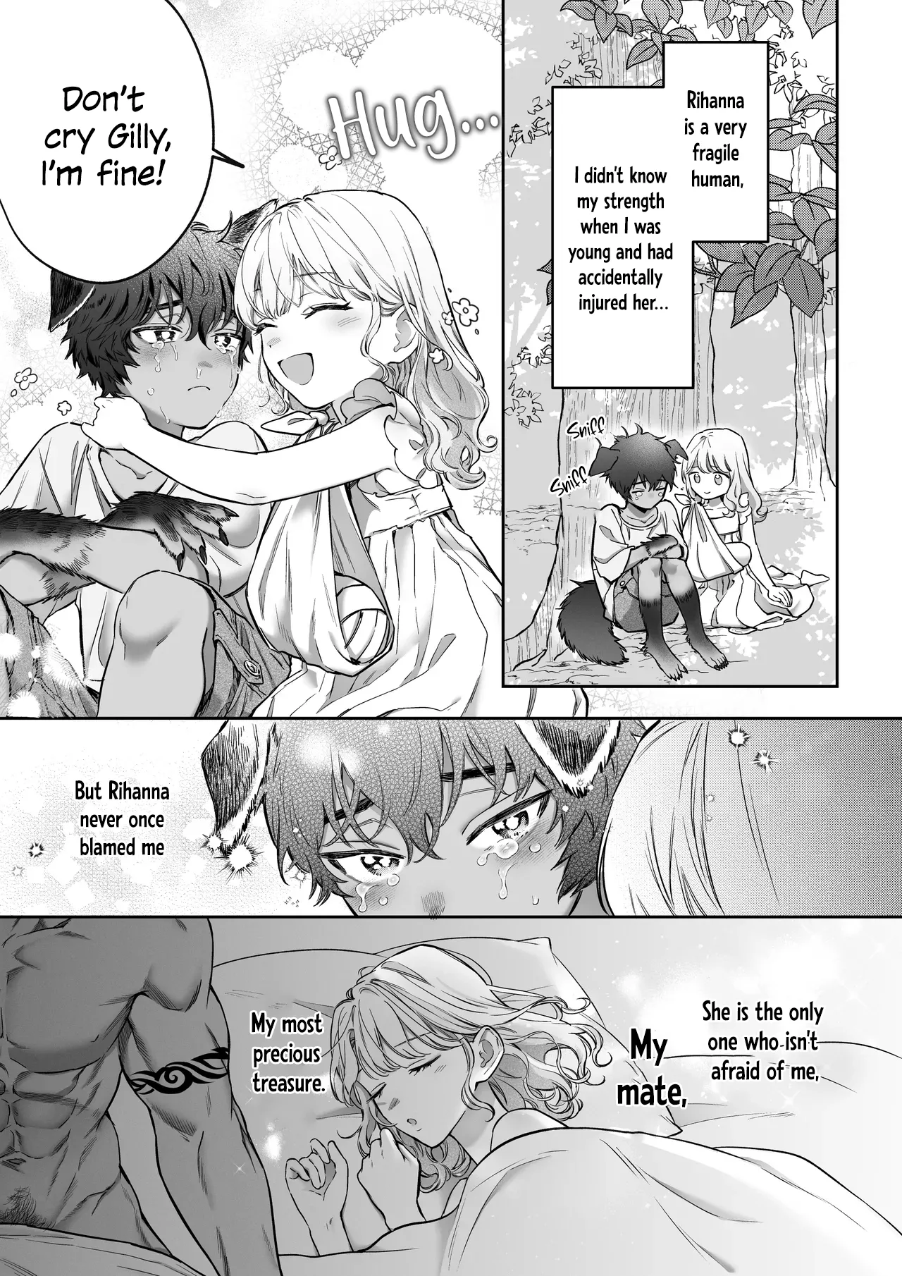 [Vivid Aster (Jnnkleche)]Kahogo na Juujin Kareshi no Tanetsuke Honki Koubi ni Kowasaretai | I want to be destroyed by my overprotective beastman boyfriend's serious mating and impregnation[English] [Descent into madness] Page 46