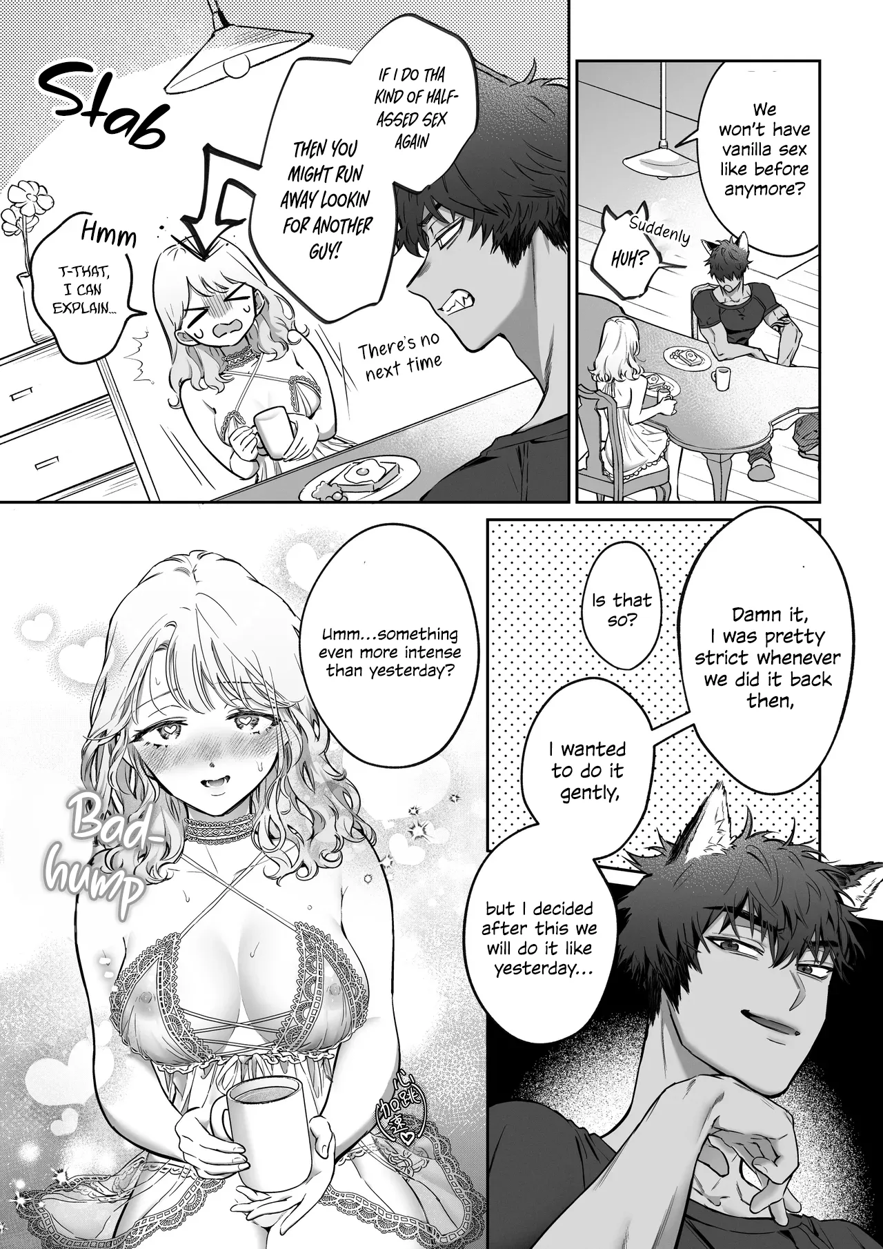 [Vivid Aster (Jnnkleche)]Kahogo na Juujin Kareshi no Tanetsuke Honki Koubi ni Kowasaretai | I want to be destroyed by my overprotective beastman boyfriend's serious mating and impregnation[English] [Descent into madness] Page 49