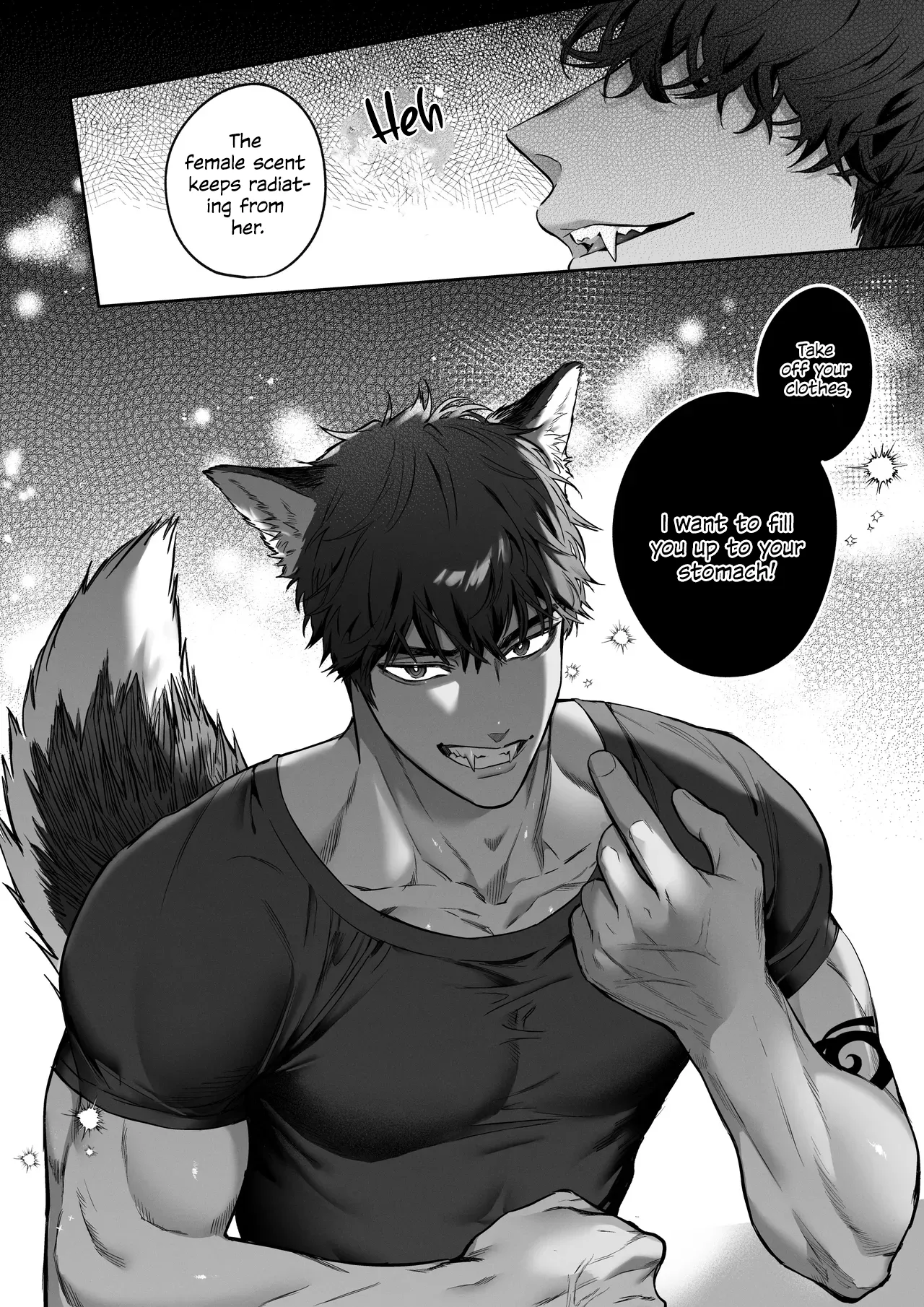 [Vivid Aster (Jnnkleche)]Kahogo na Juujin Kareshi no Tanetsuke Honki Koubi ni Kowasaretai | I want to be destroyed by my overprotective beastman boyfriend's serious mating and impregnation[English] [Descent into madness] Page 50