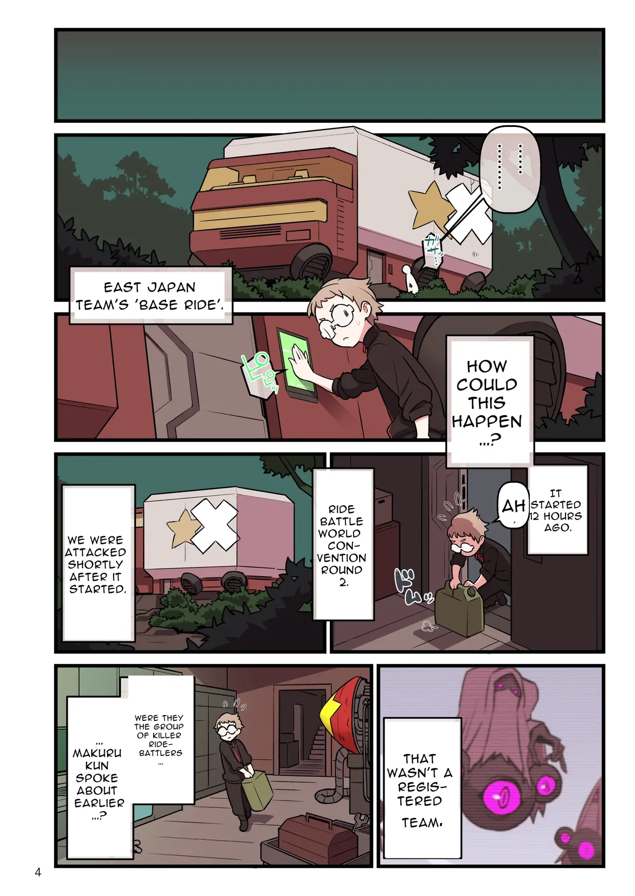 [Kakuzato-ichi (Kakuzatou)]SUPER DENDO RIDE BATTLE ~World Tournament~[English] Page 4