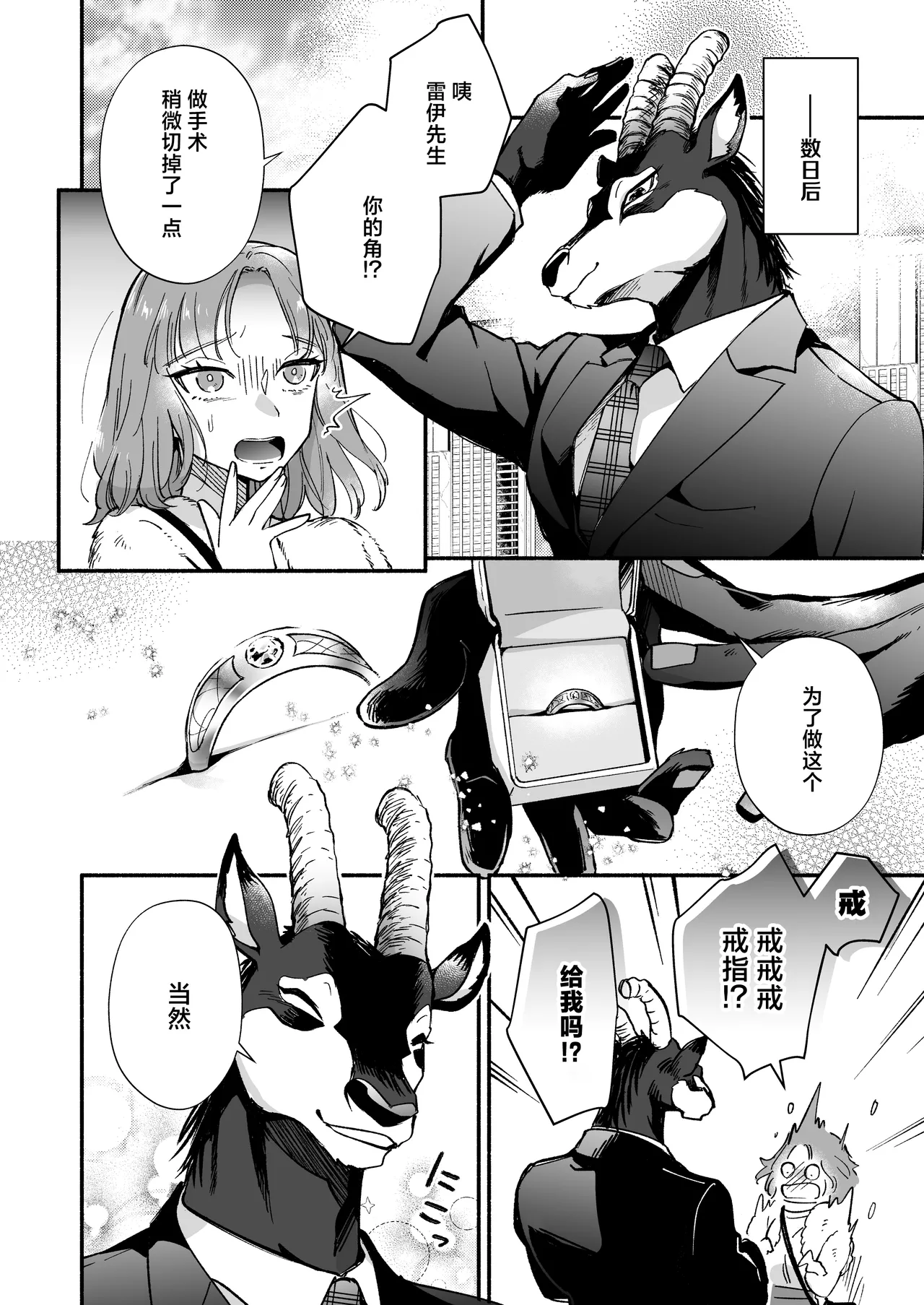 [Haraherimonsuta (Uchuno Yuniko)]watashi o mamotte kureru Rei-san wa ichiban kikenna shuchaku-ju | 守护我的雷伊先生是最危险的执着兽[Chinese] [莉赛特汉化组] Page 35