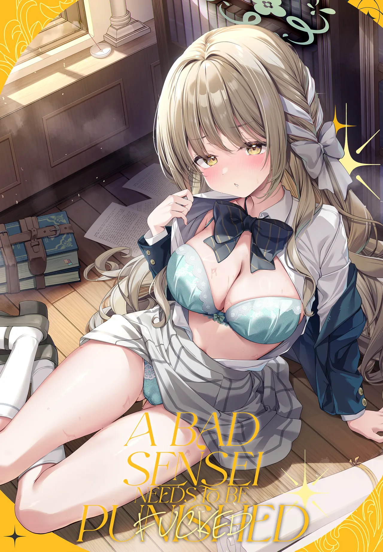 (C107) [Kinokomushin (Kinokomushi)]Warui Sensei ni wa, Oshioki ga Hitsuyou desu ne | A Bad Sensei Needs to Be Punished(Blue Archive) [English] Page 1